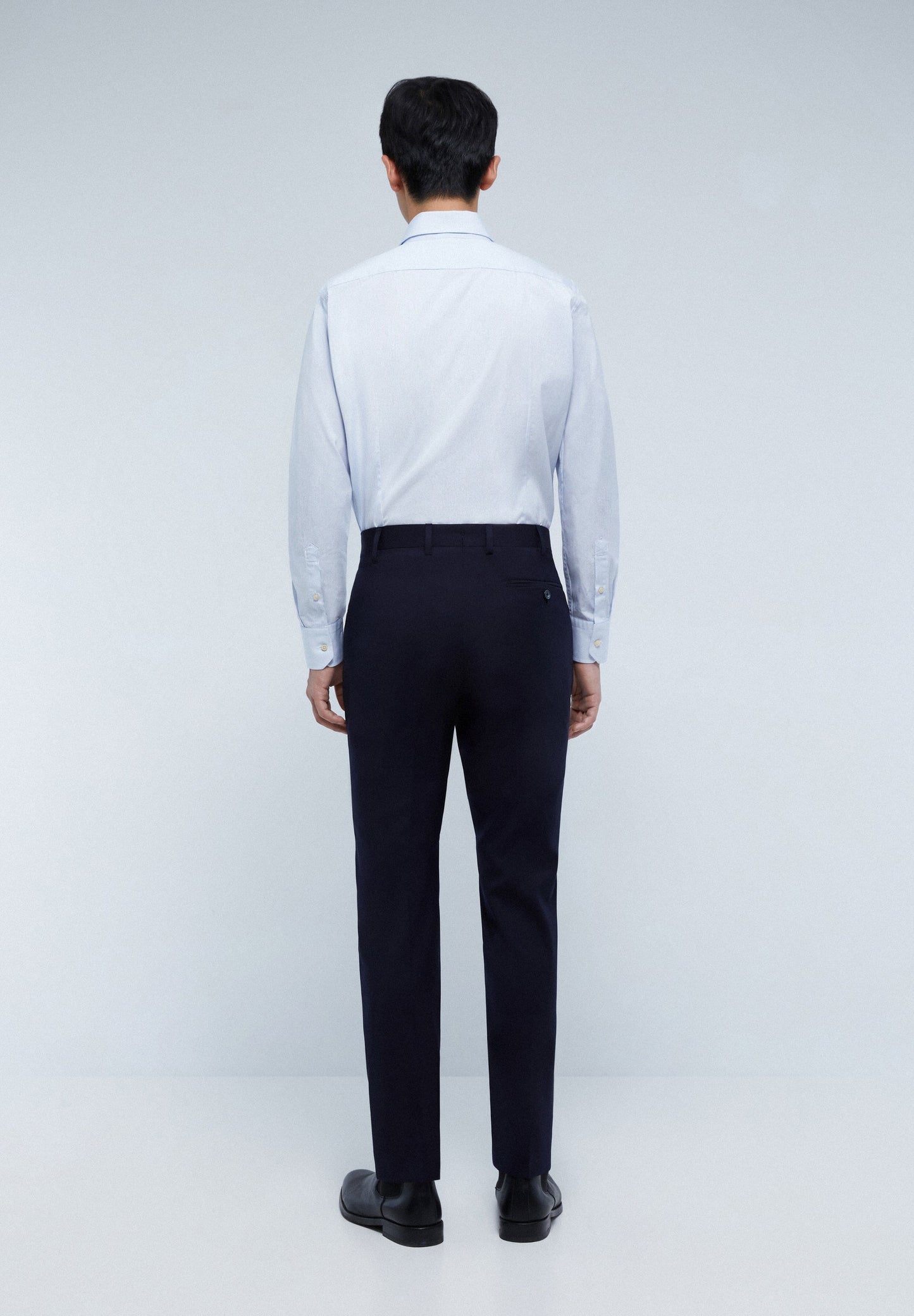 TRAJE CLÁSICO LANA AZUL MARINO