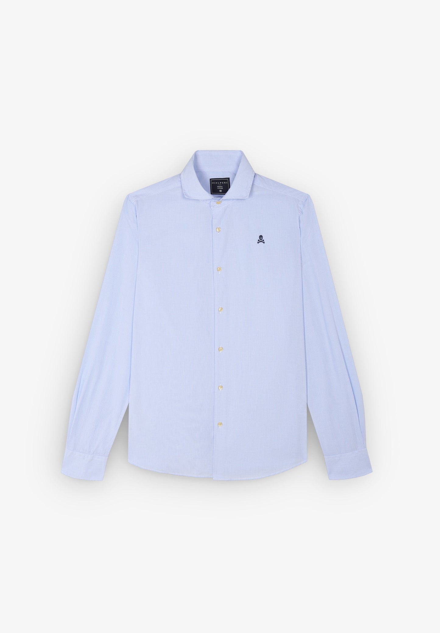 CAMISA VESTIR CUADROS CALAVERA CONTRASTE
