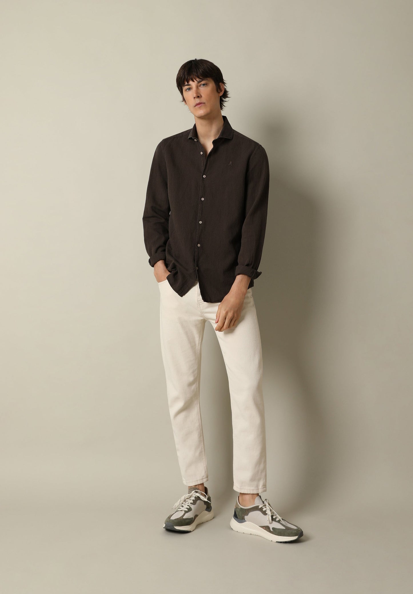 CAMISA LINO CALAVERA