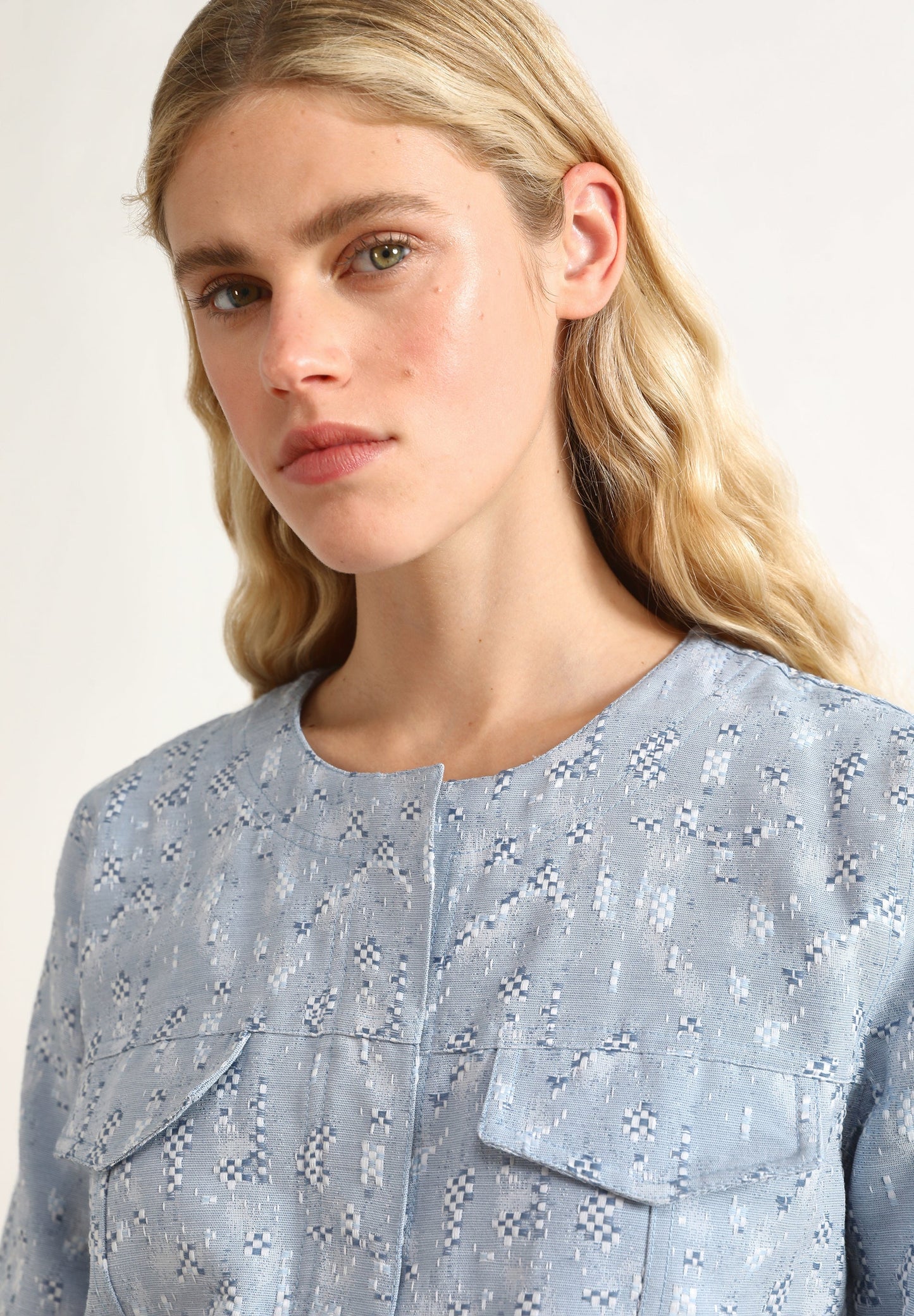 CHAQUETA JEAN JACQUARD