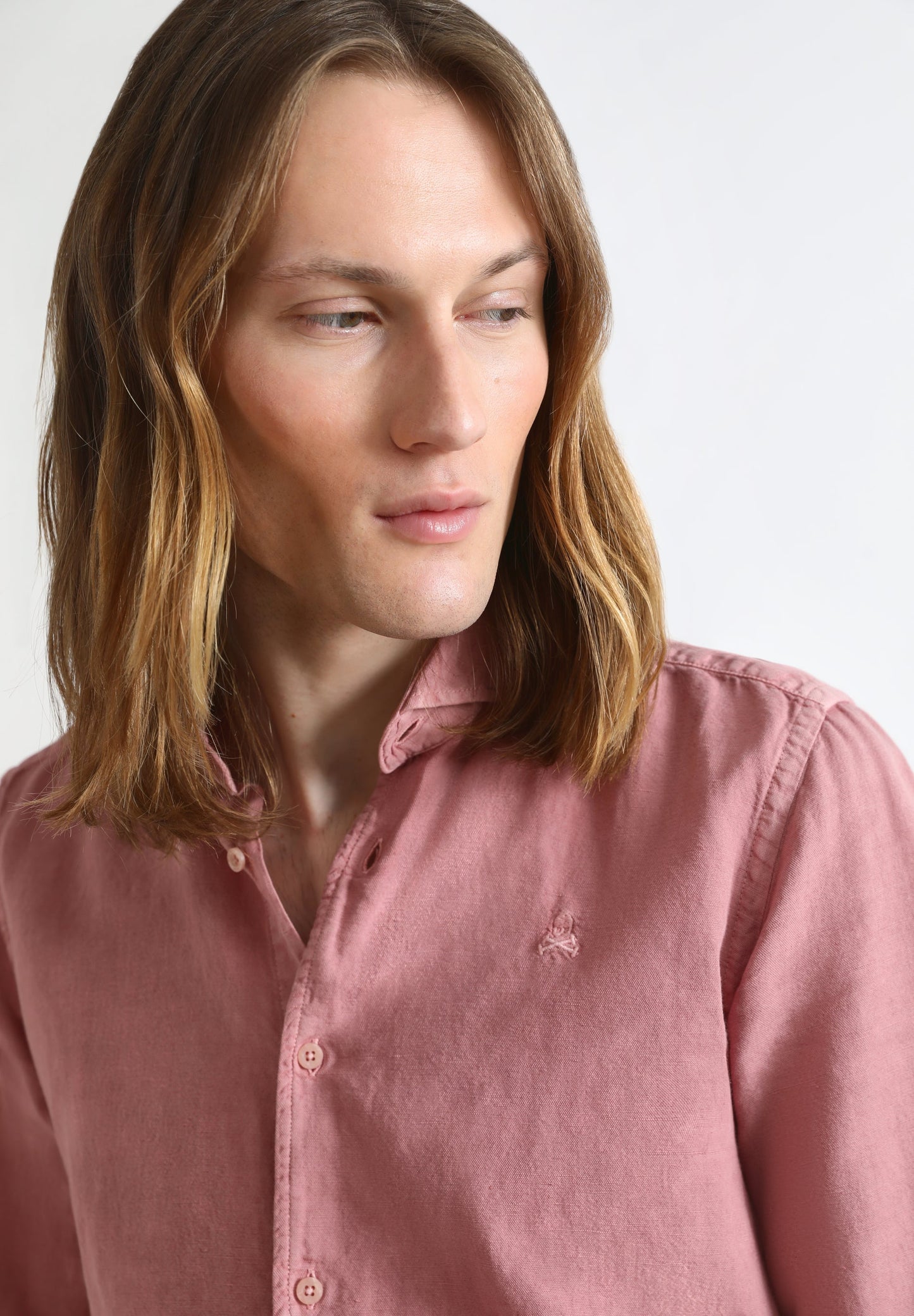 CAMISA LINO CALAVERA