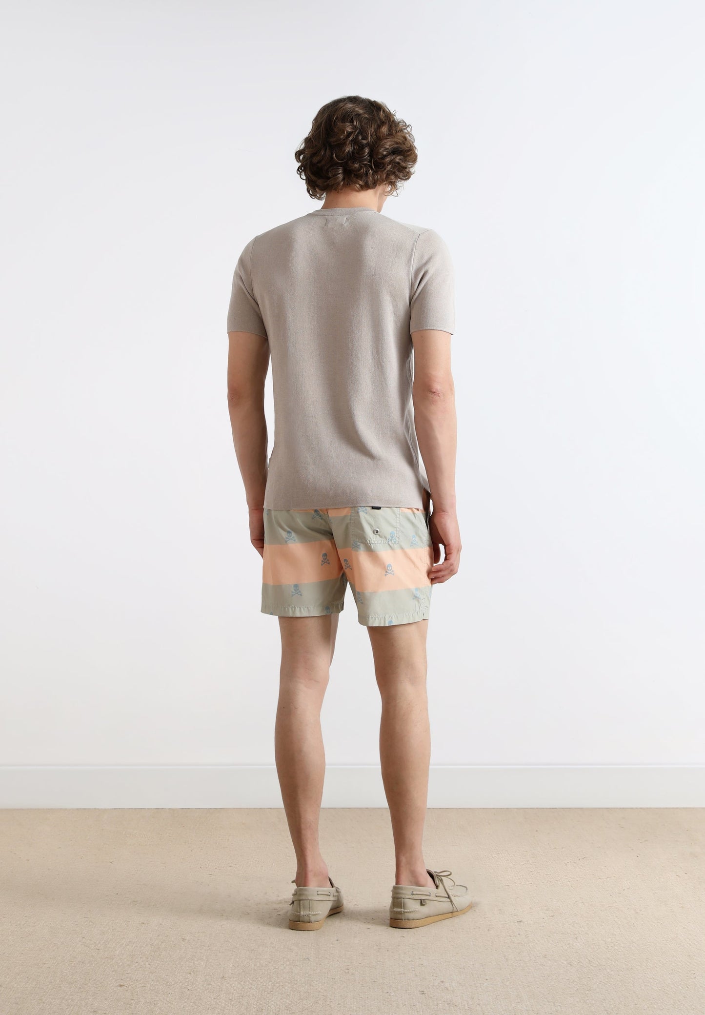 PANTALONETA DE BAÑO RAYAS CALAVERAS