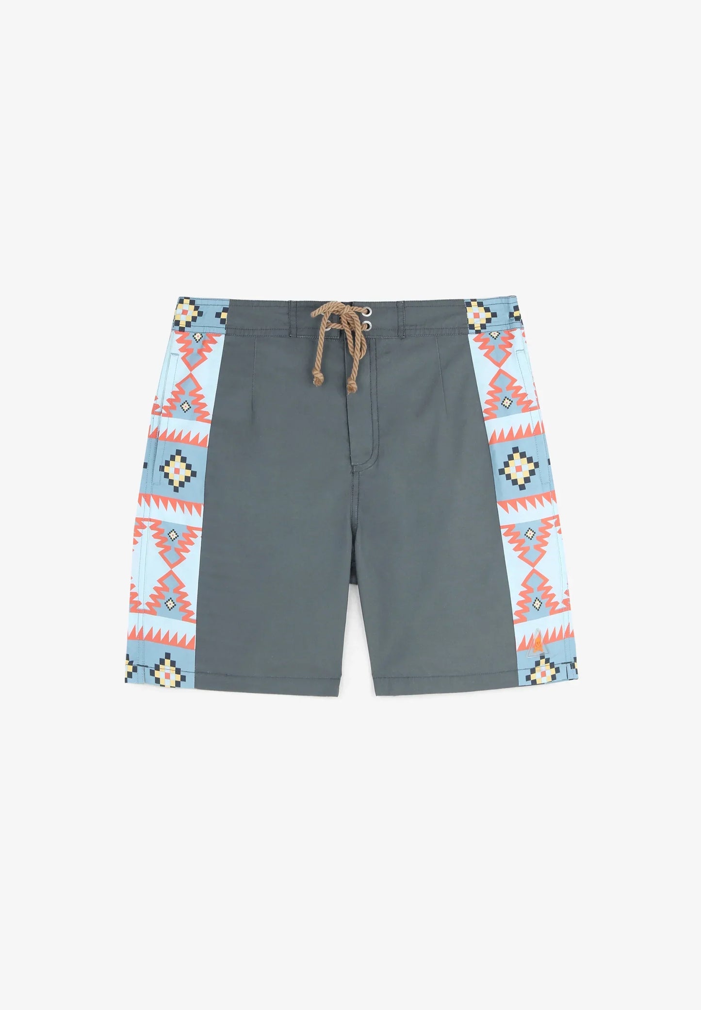 PANTALONETA DE BAÑO PRINT ÉTNICO LATERAL