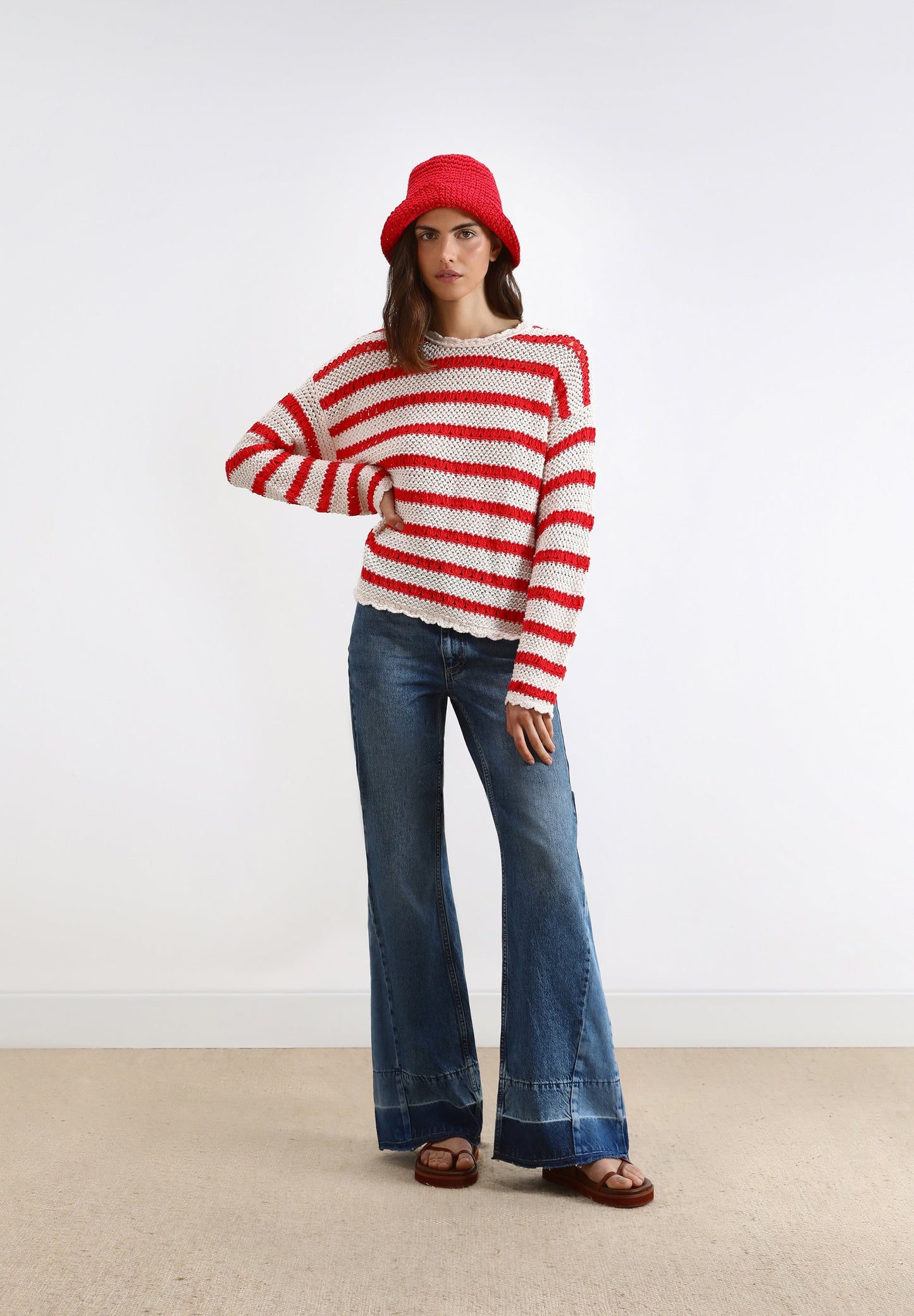 SACO CROCHET RAYAS
