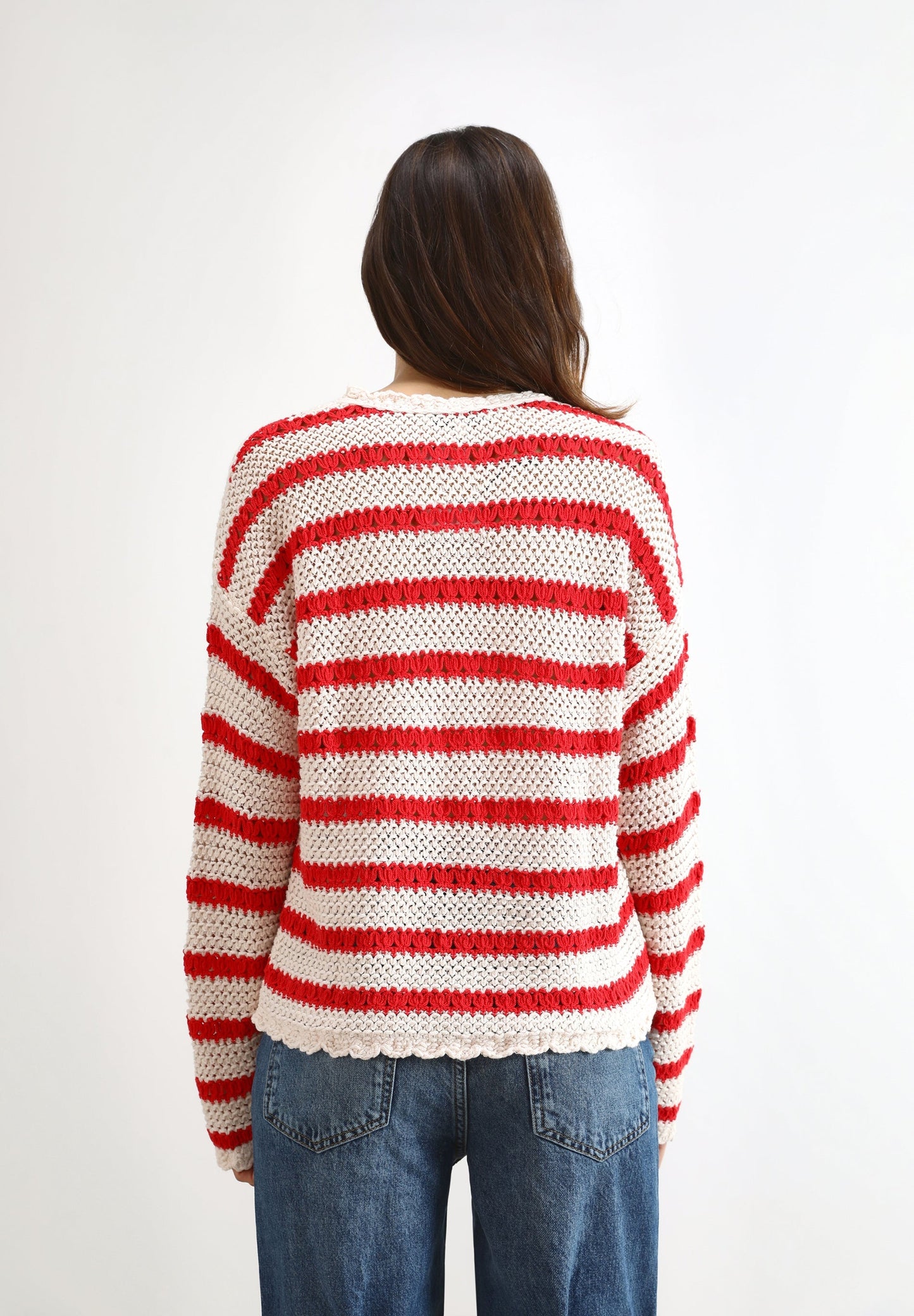 SACO CROCHET RAYAS