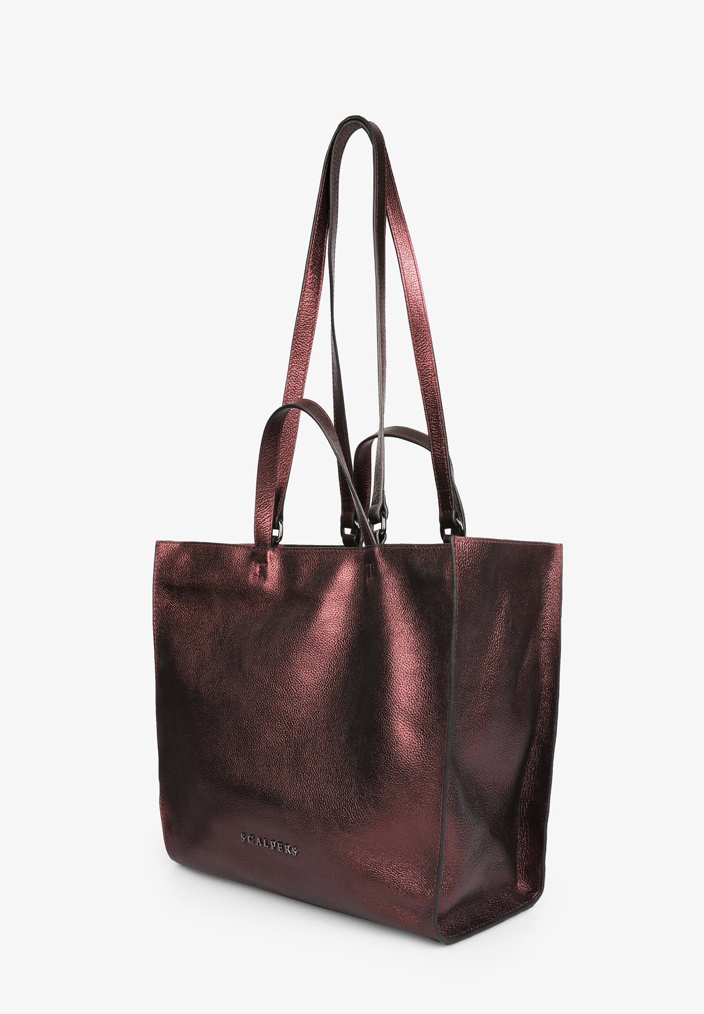 BOLSO SHOPPER PIEL METALIZADO