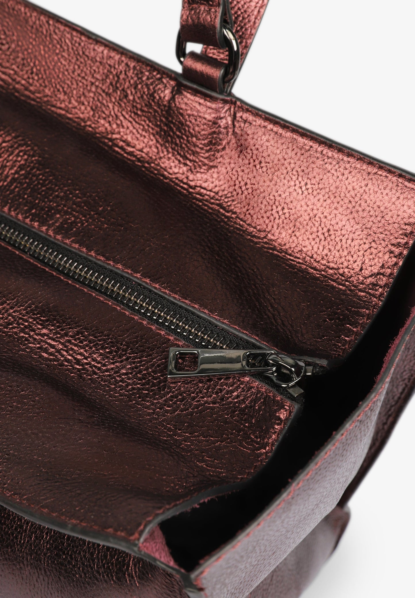 BOLSO SHOPPER PIEL METALIZADO