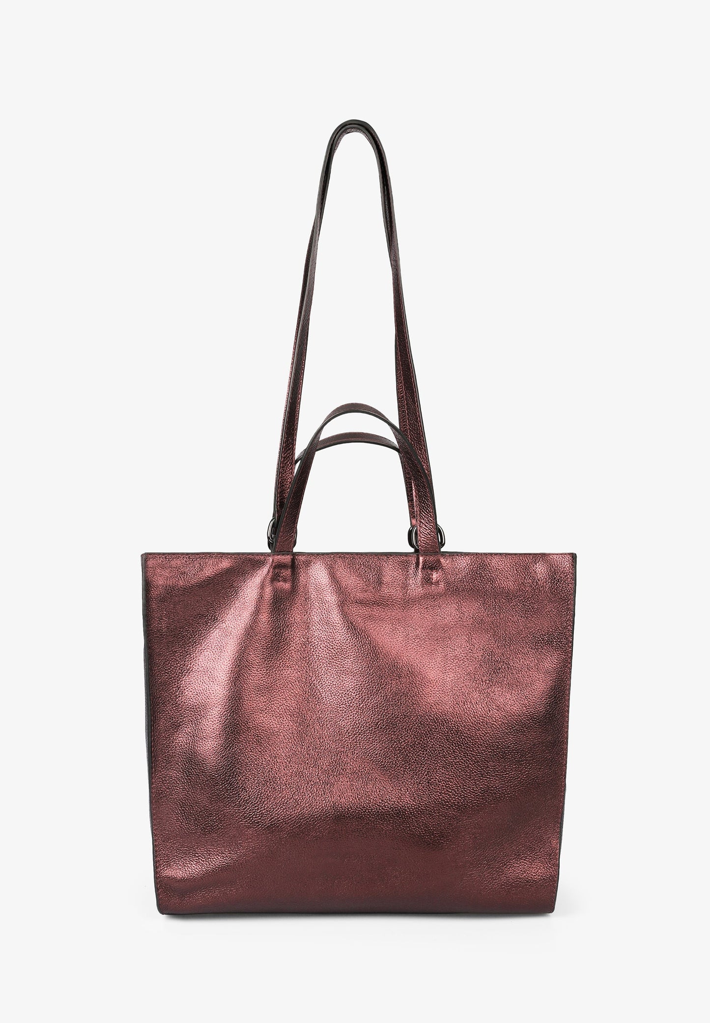 BOLSO SHOPPER PIEL METALIZADO
