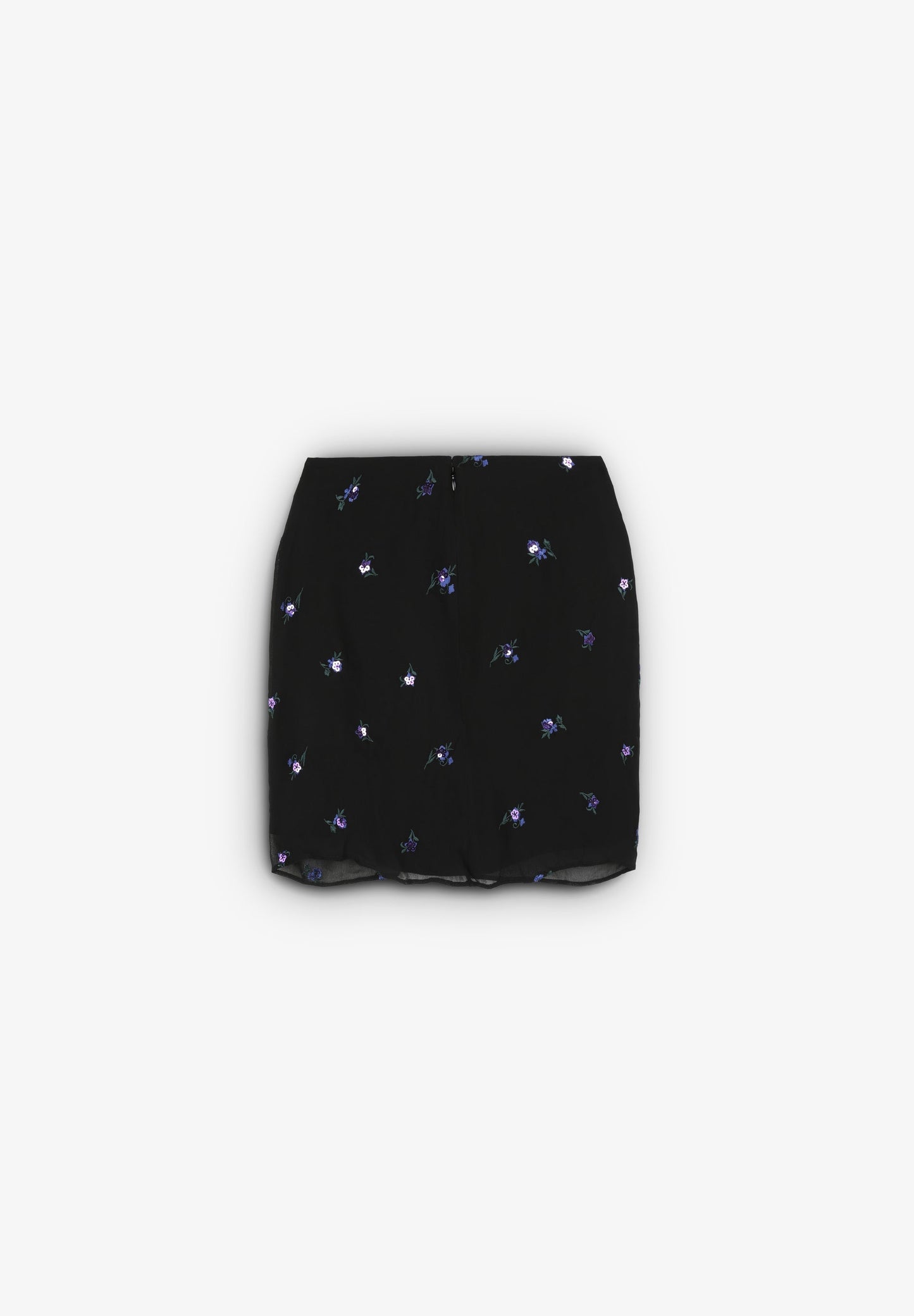 FALDA MINI NUDO DETALLE FLORES