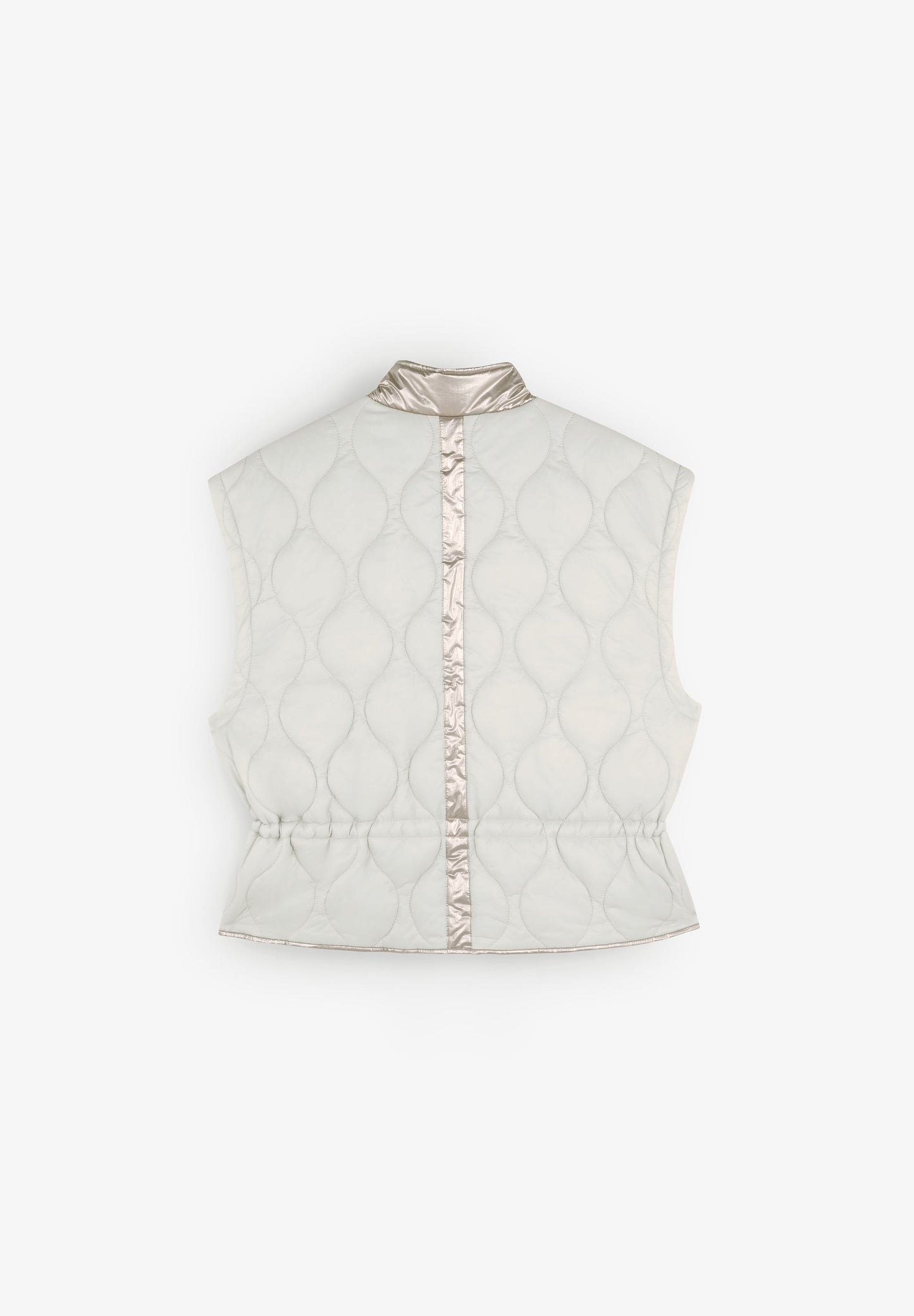 CHALECO ACOLCHADO DETALLES METALIZADOS