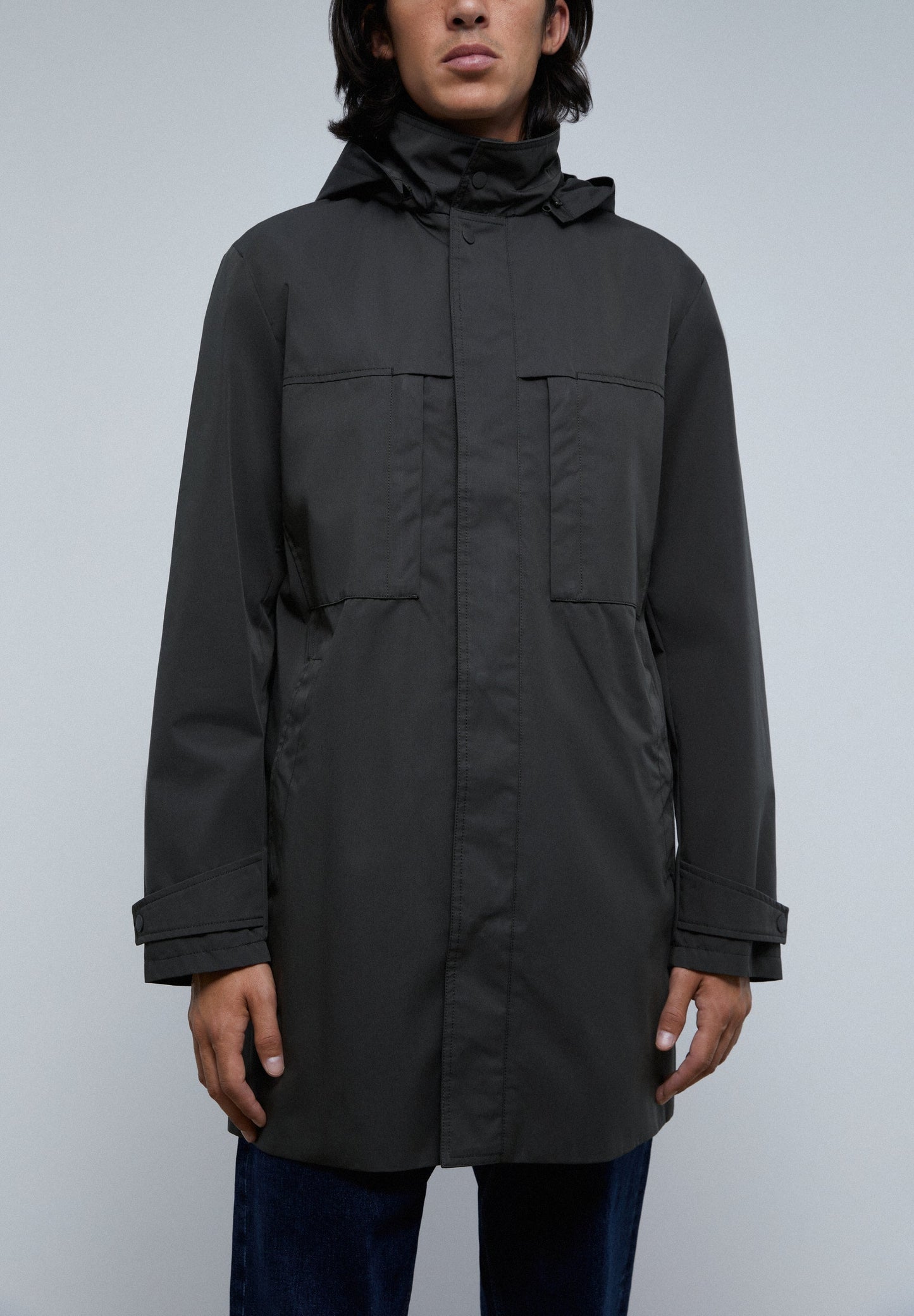 PARKA LARGA ALGODÓN