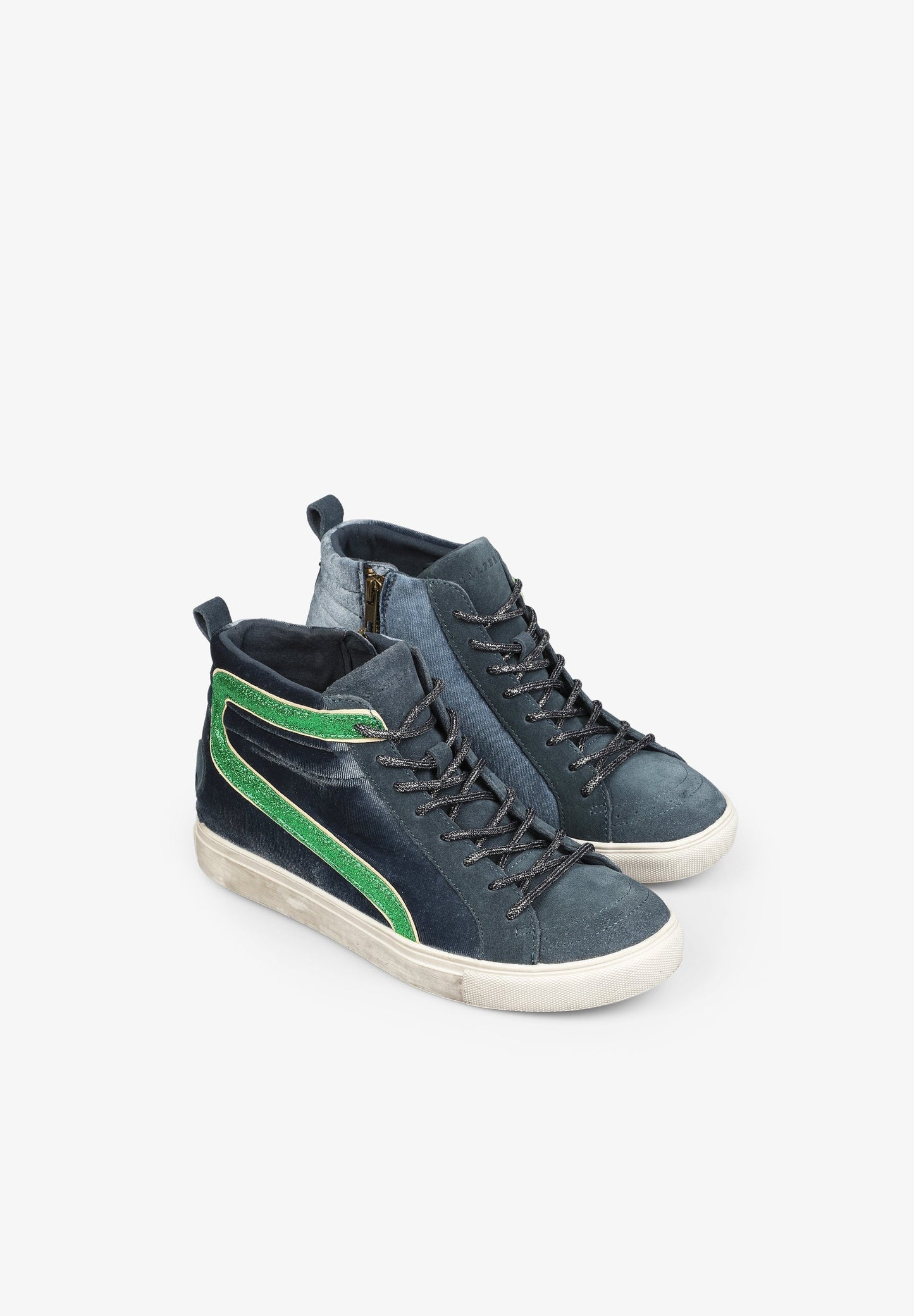 TENIS ALTAS TERCIOPELO