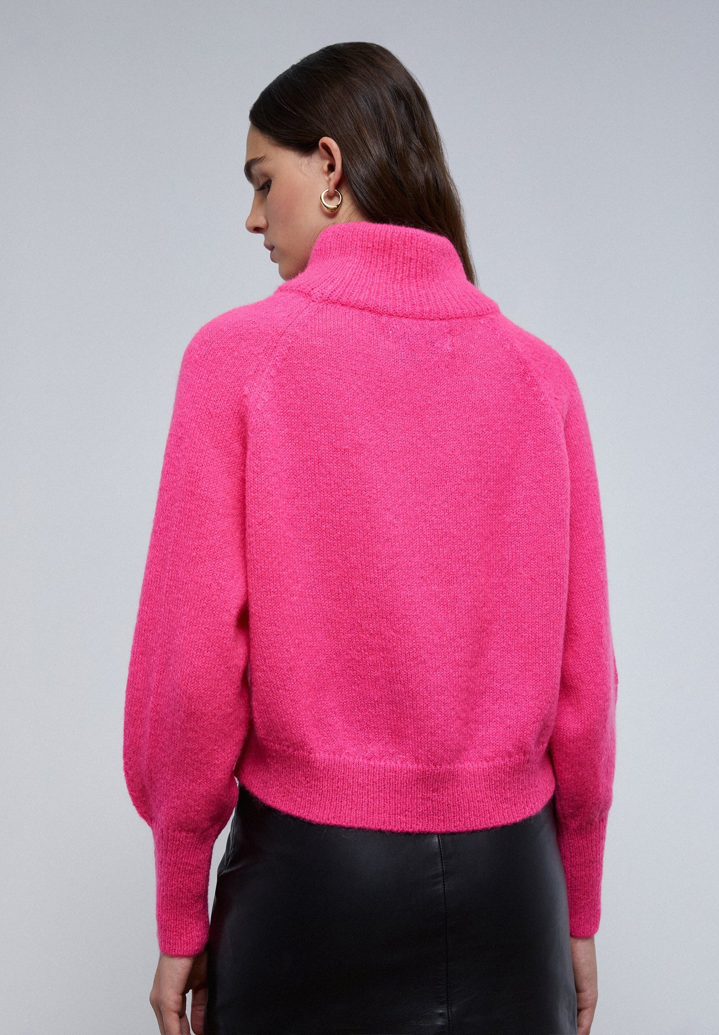 SACO PUNTO MOHAIR FLUOR
