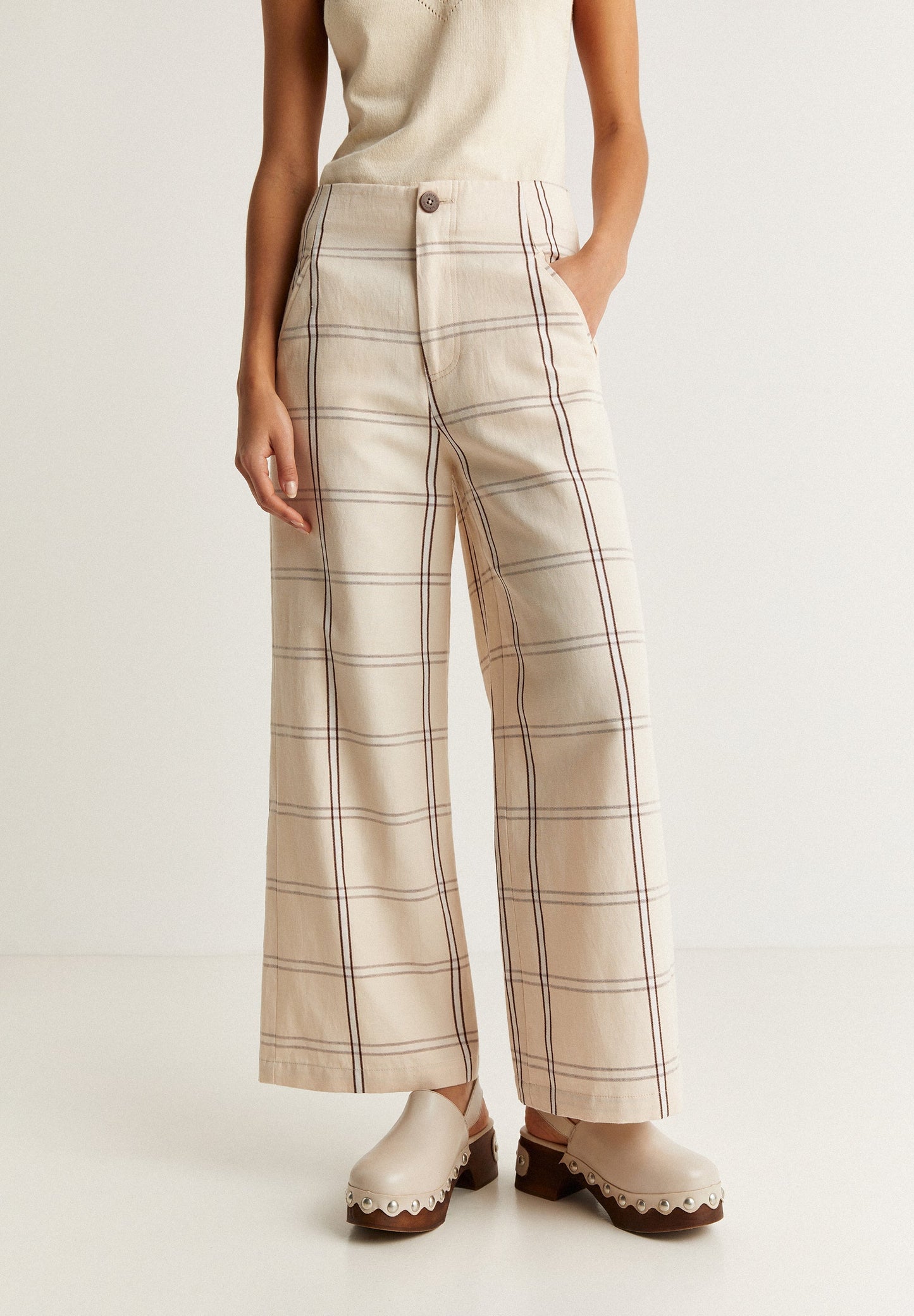 PANTALÓN CUADROS CULOTTE