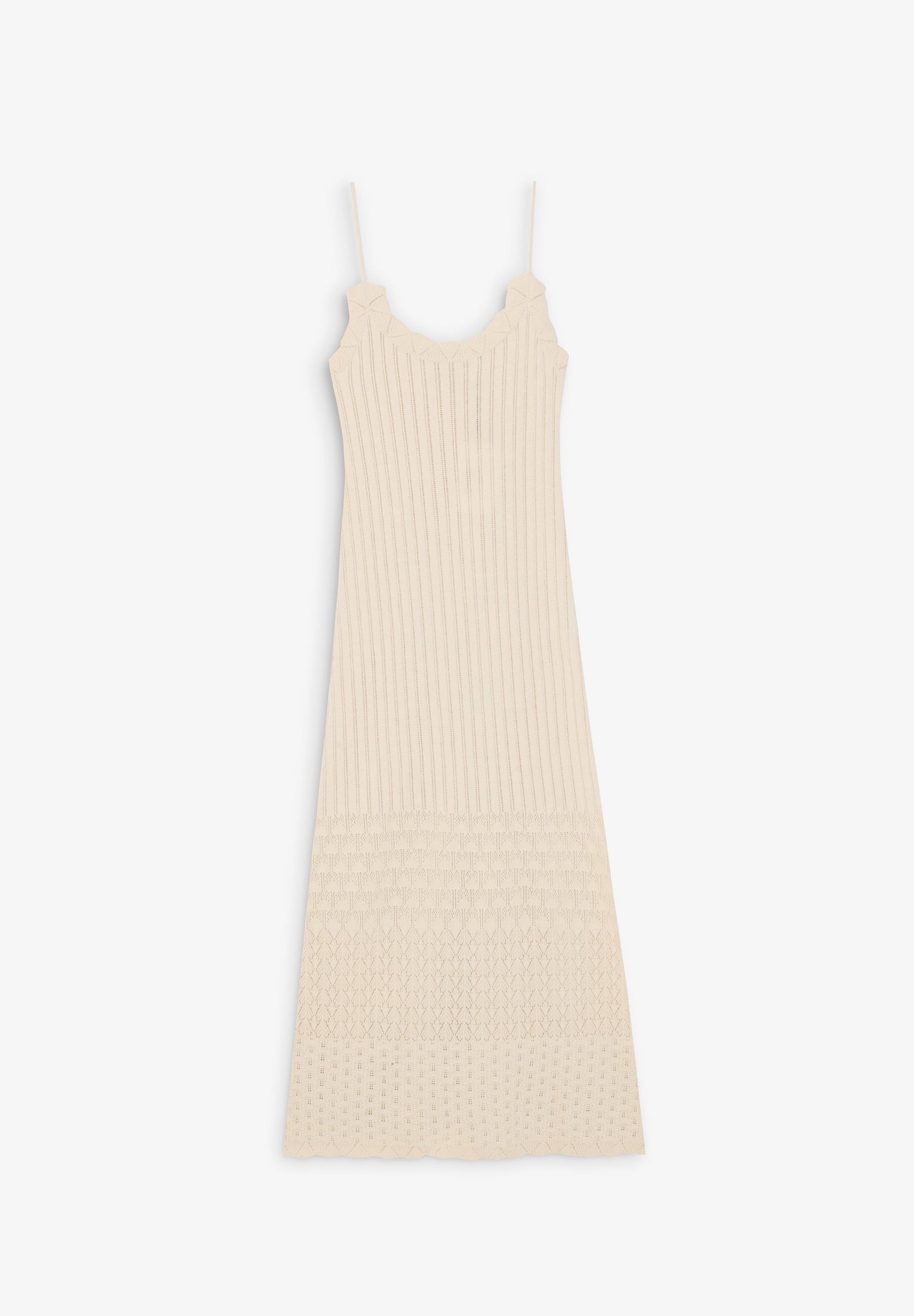 VESTIDO MIDI CROCHET TIRANTES