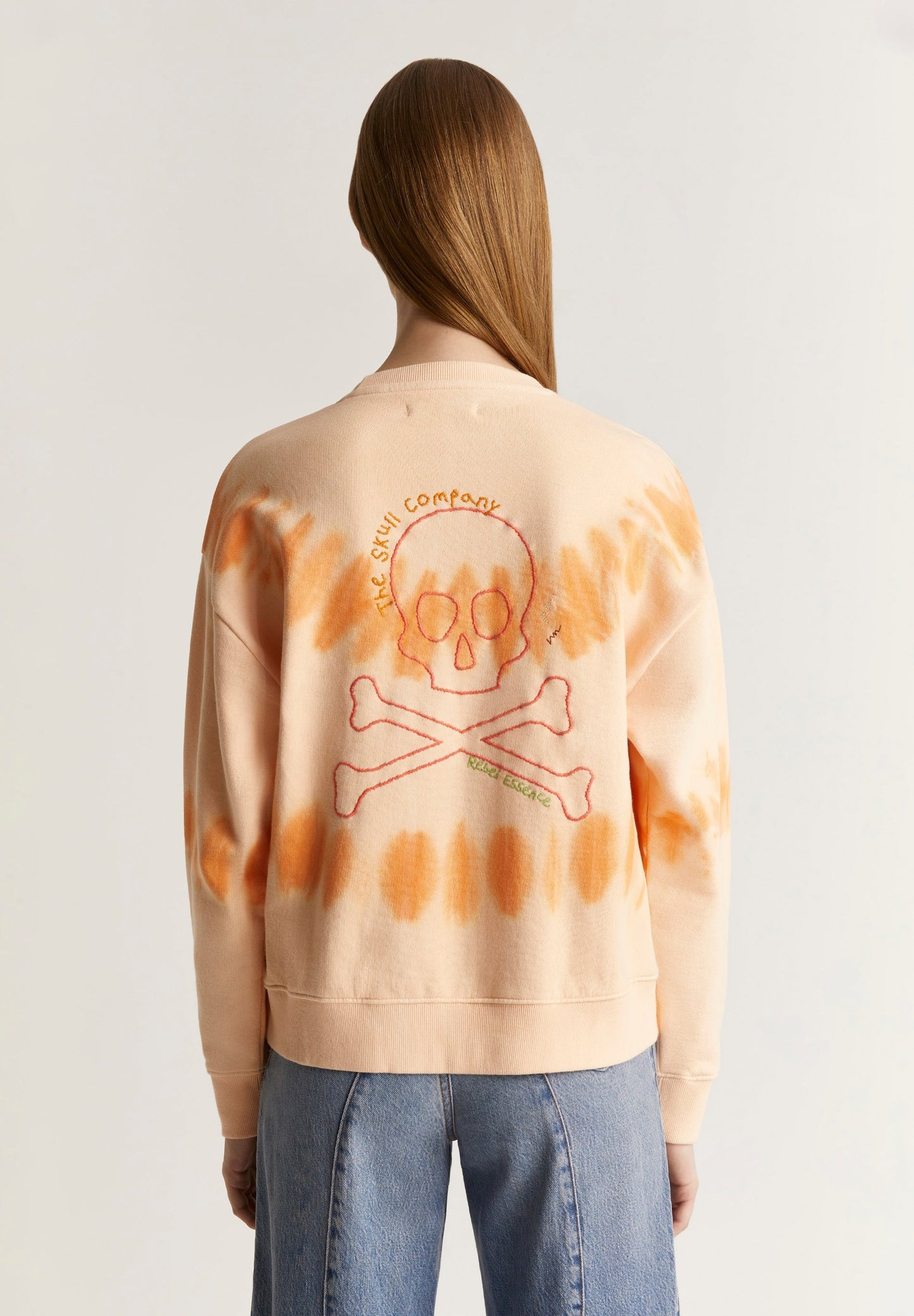 SUDADERA TIE DYE CALAVERA CONTRASTE