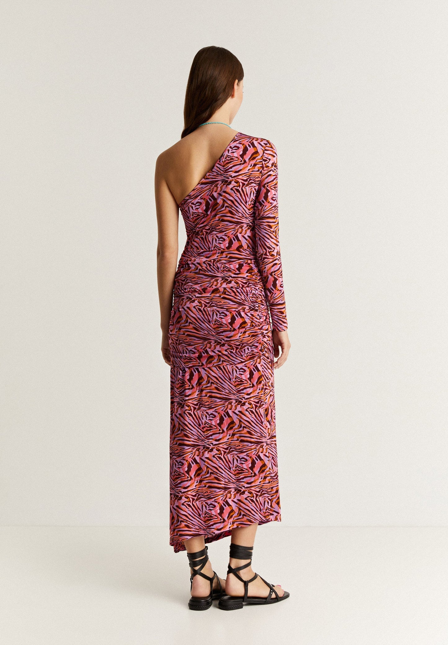 VESTIDO ASIMÉTRICO FRUNCES