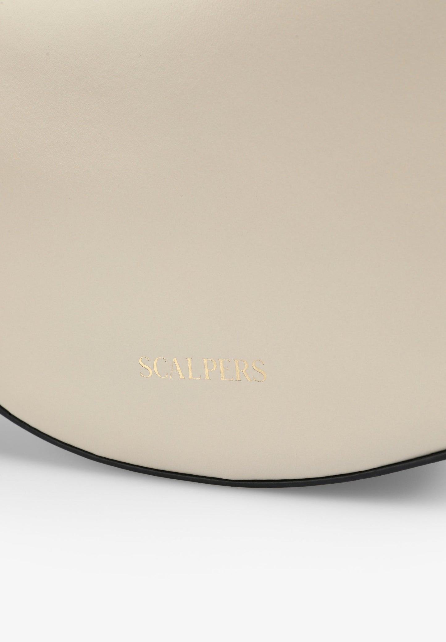 BOLSO PIEL MEDIA LUNA CRISTALES