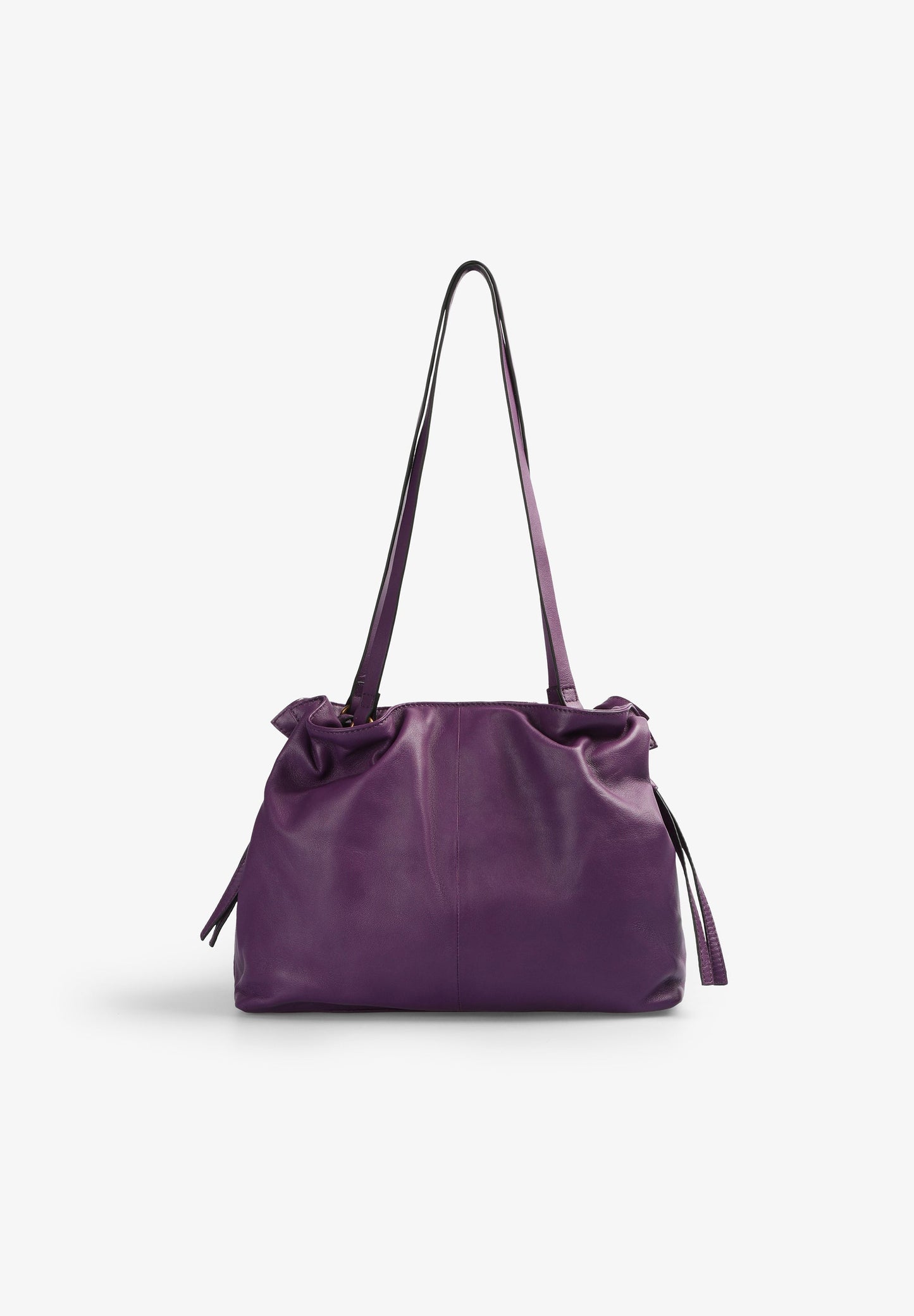 BOLSO HOMBRO PIEL DETALLES FRUNCES