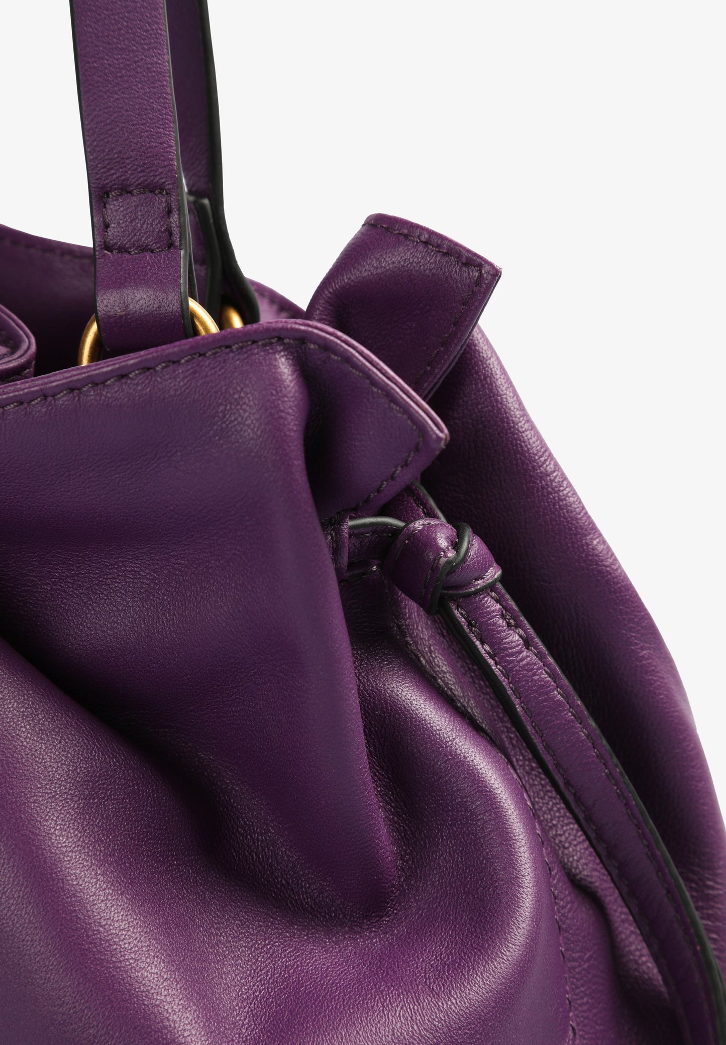 BOLSO HOMBRO PIEL DETALLES FRUNCES