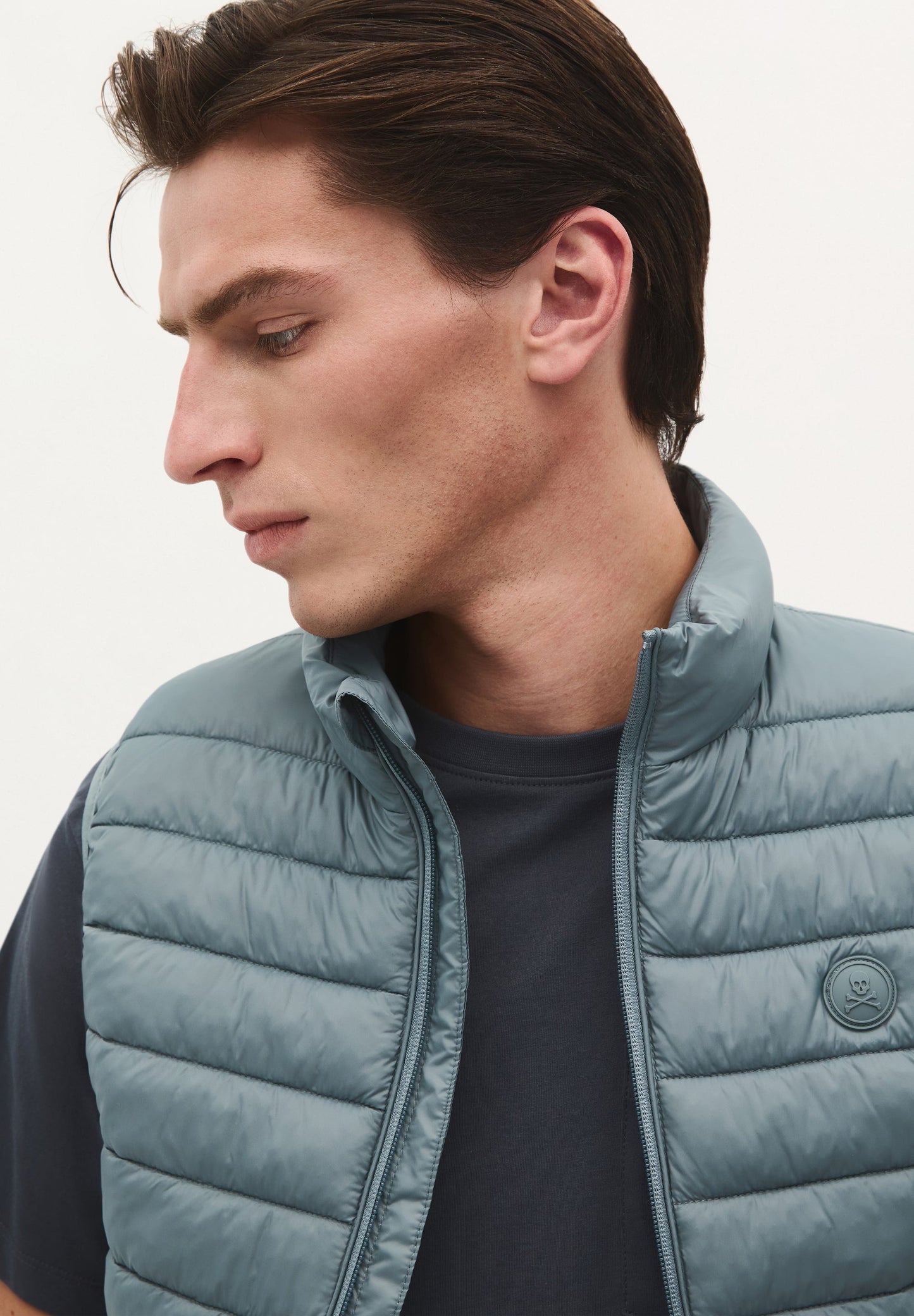 CHALECO ACOLCHADO CALAVERA PARCHE