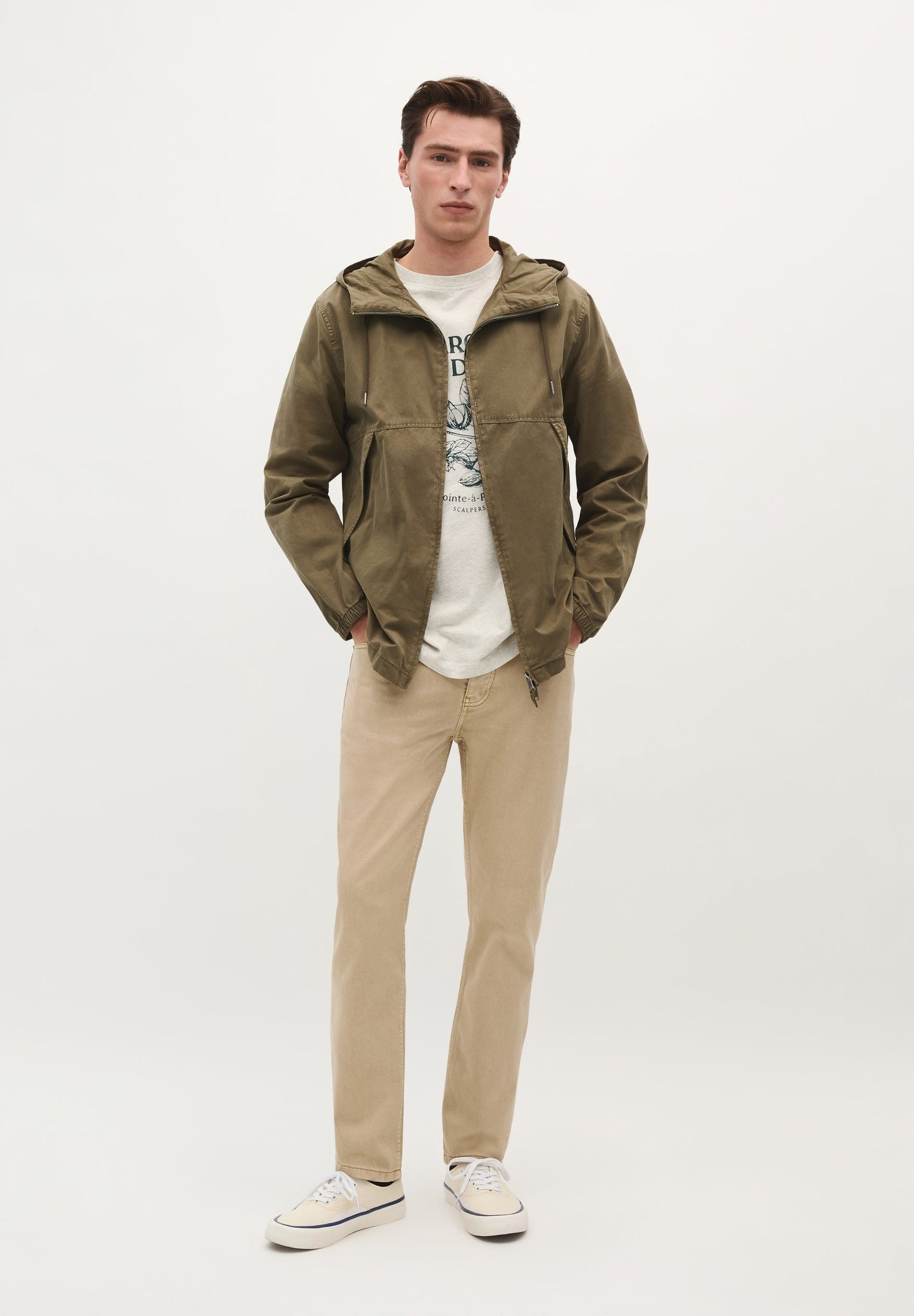 CHAQUETA LIGERA CAPUCHA ALGODÓN