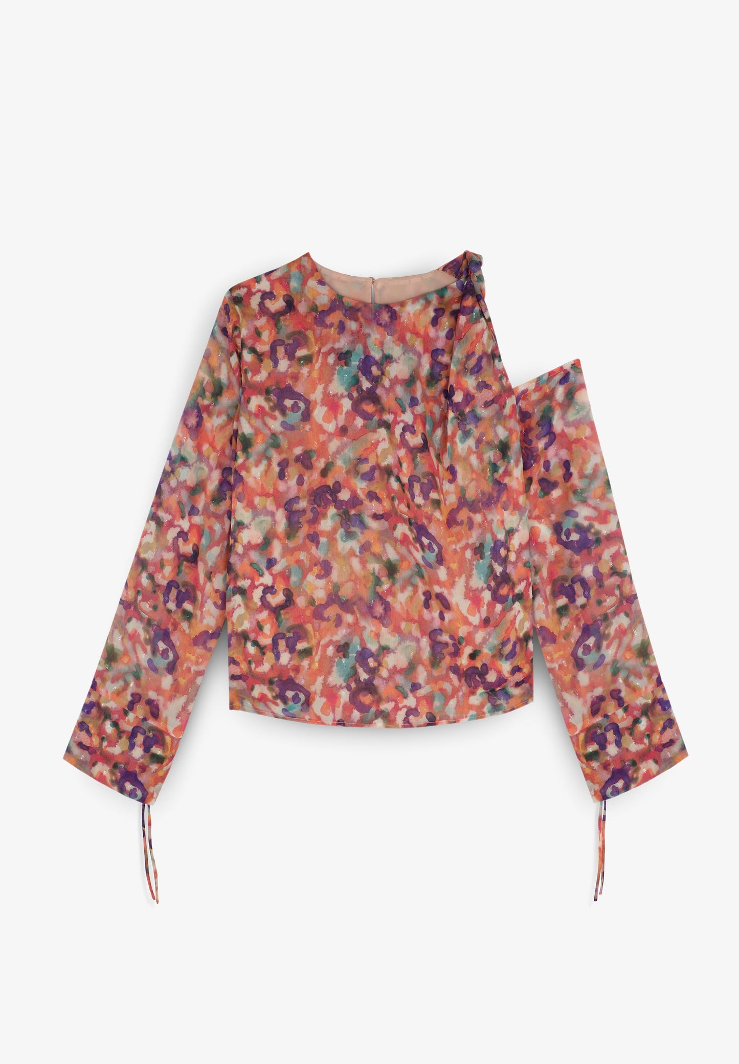 BLUSA LAZOS ESTAMPADA