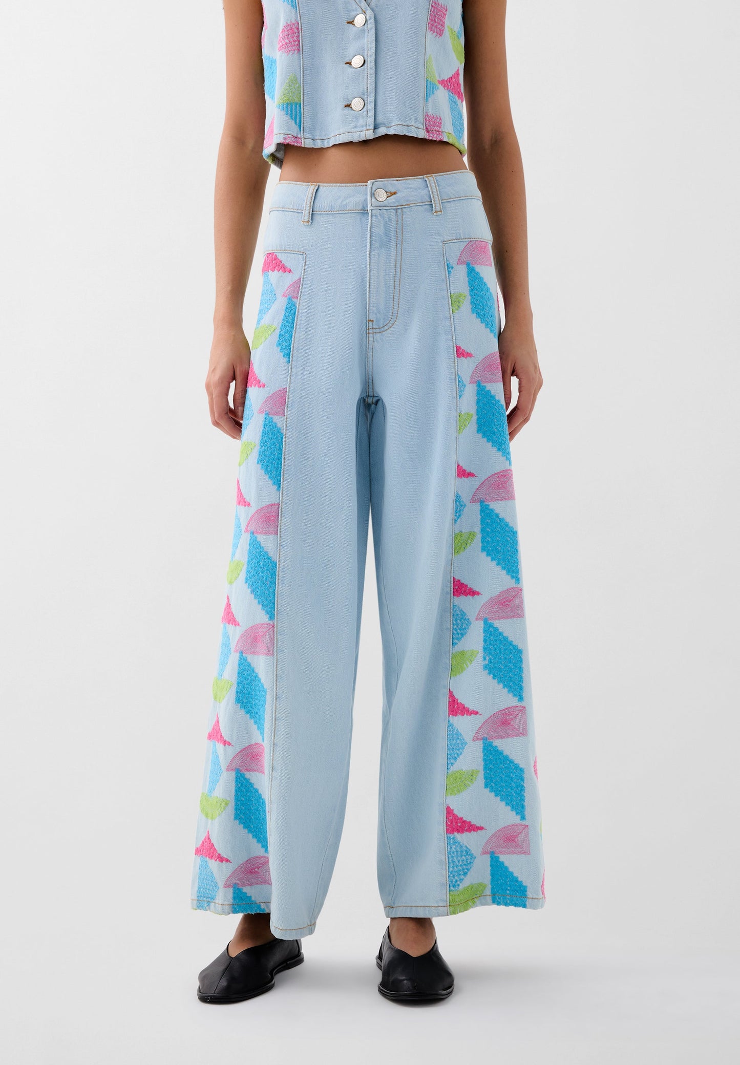 VAQUERO CULOTTE BORDADO