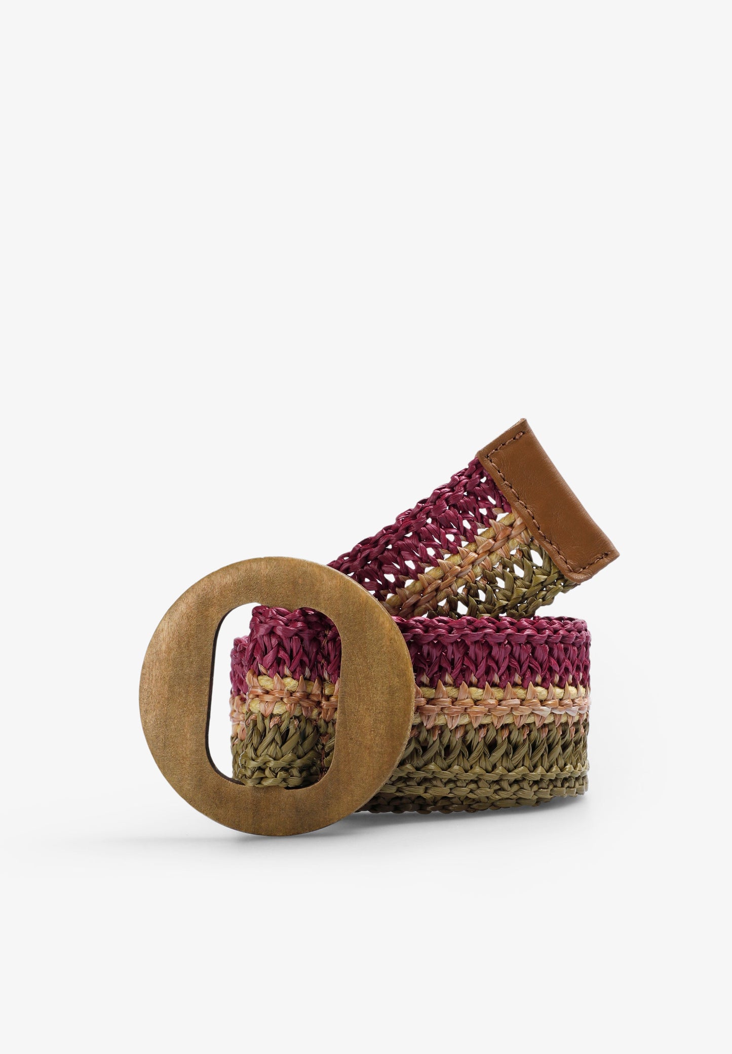 CINTURÓN RAFIA MULTICOLOR