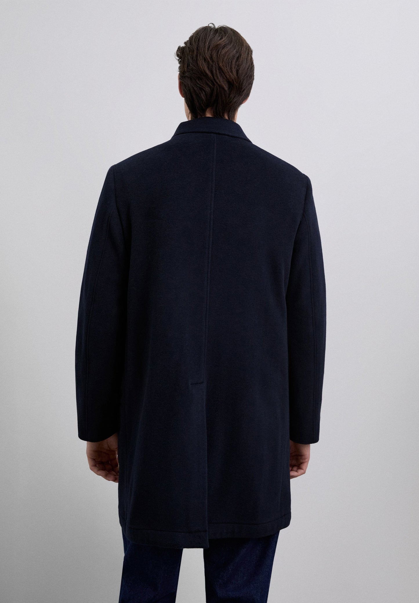 ABRIGO LARGO MEZCLA LANA