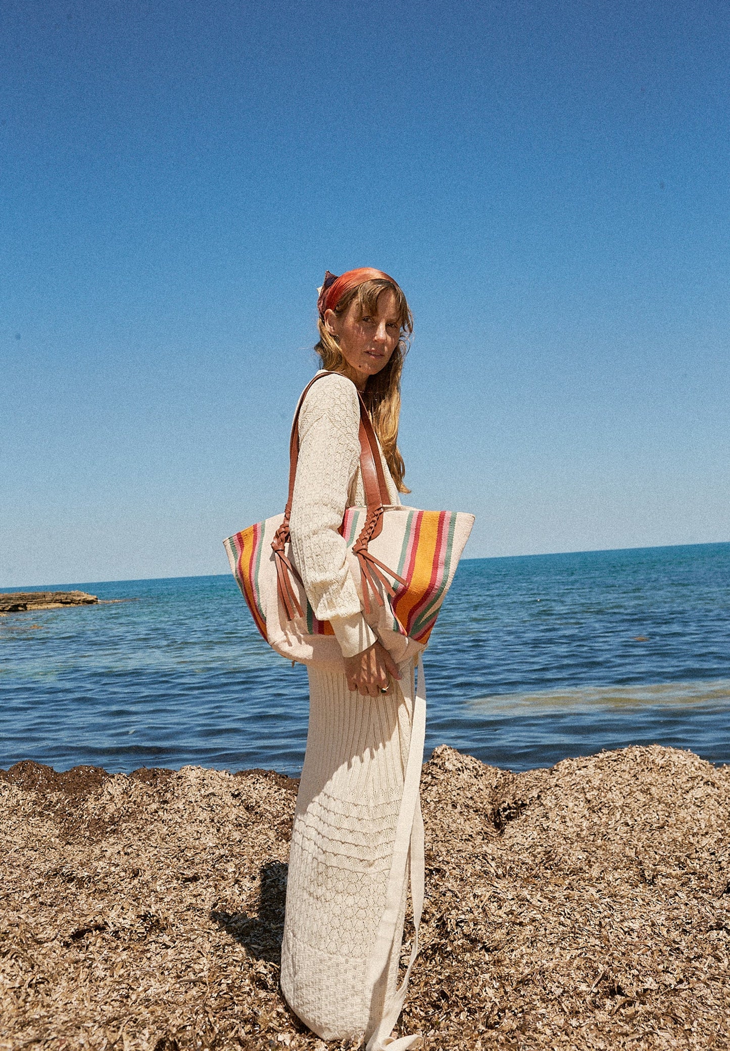 VESTIDO MIDI CROCHET TIRANTES