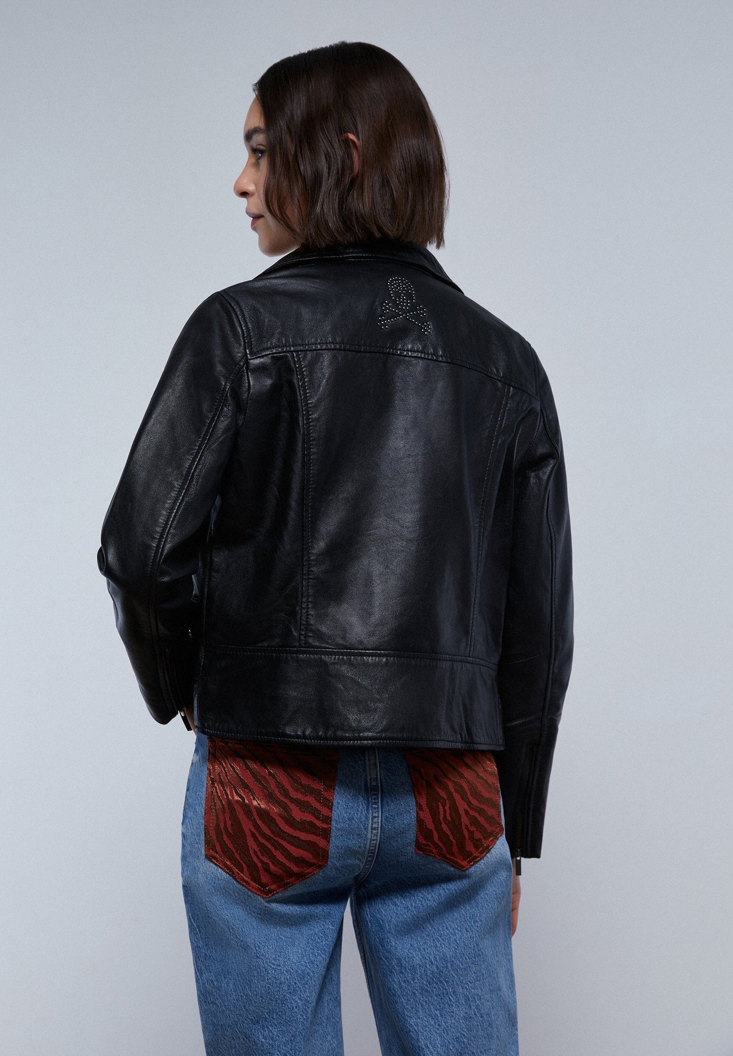 CAZADORA BIKER PIEL