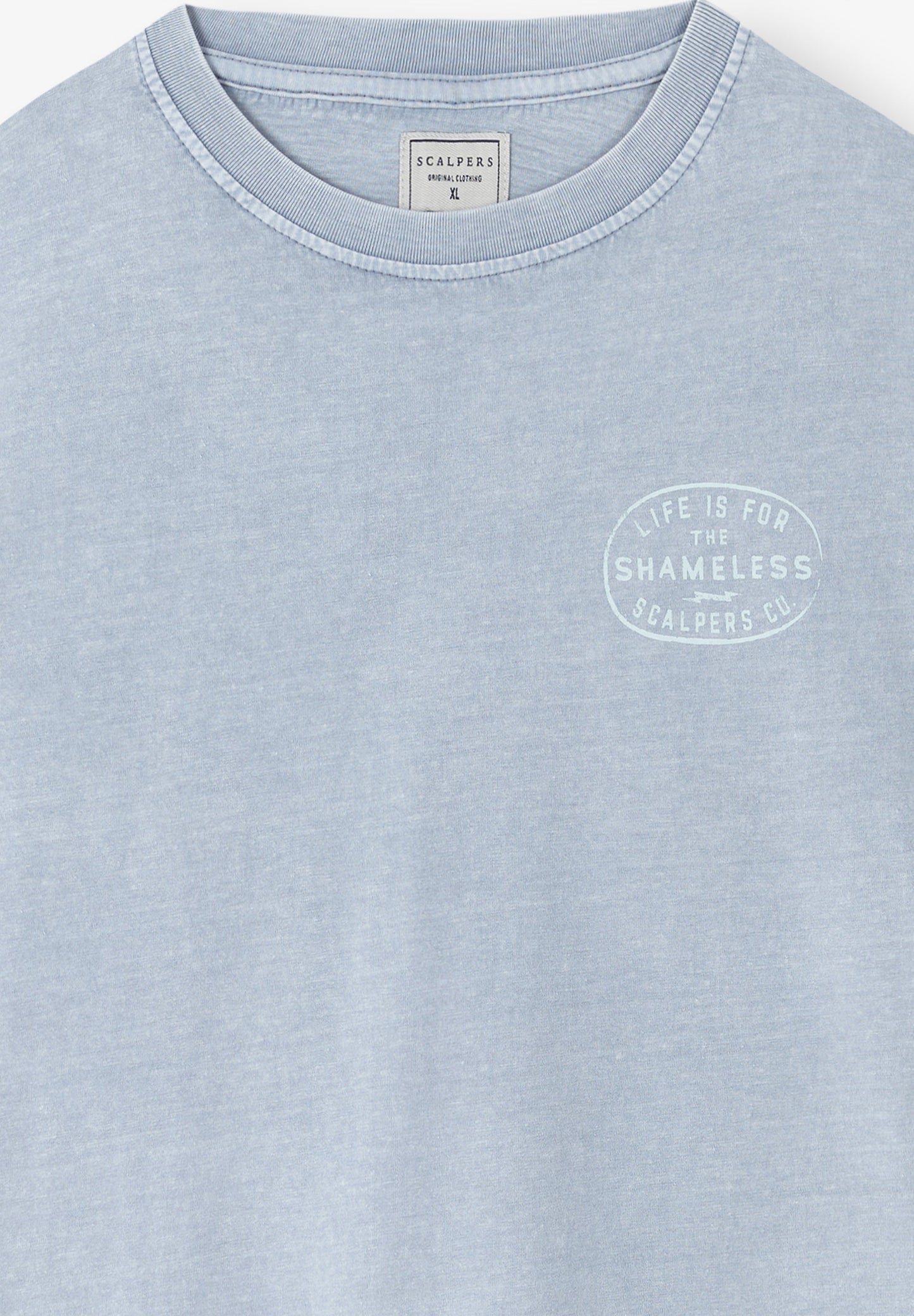 CAMISETA LAVADA PRINT CONTRASTE