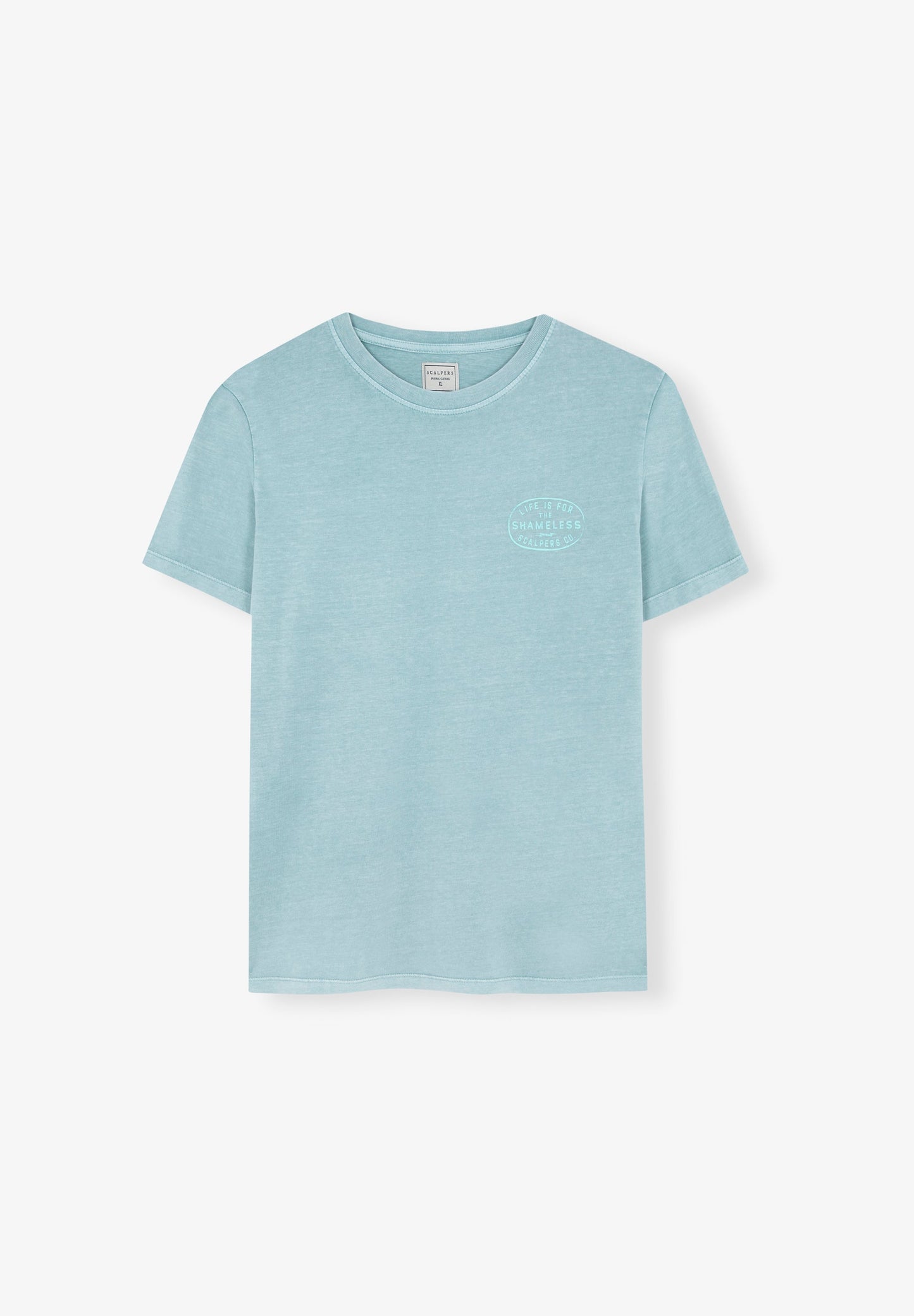 CAMISETA LAVADA PRINT CONTRASTE