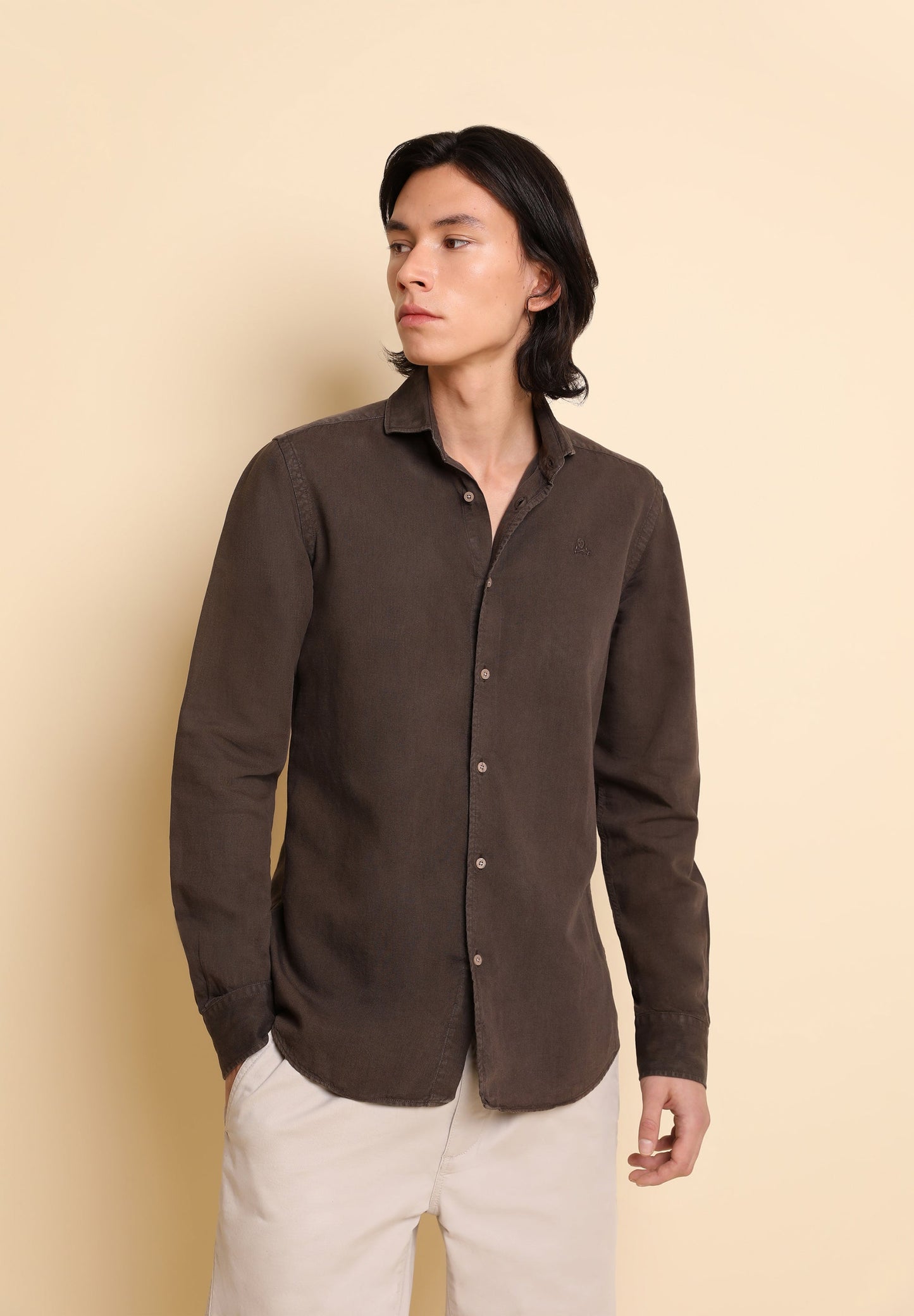 CAMISA LINO CALAVERA