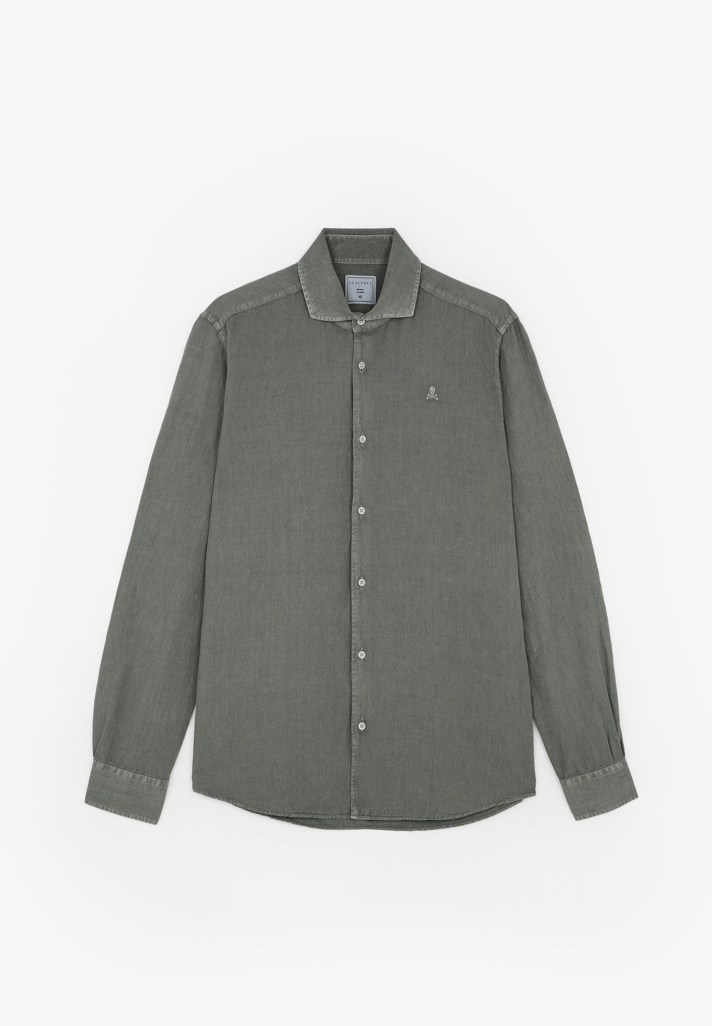 CAMISA LINO CALAVERA