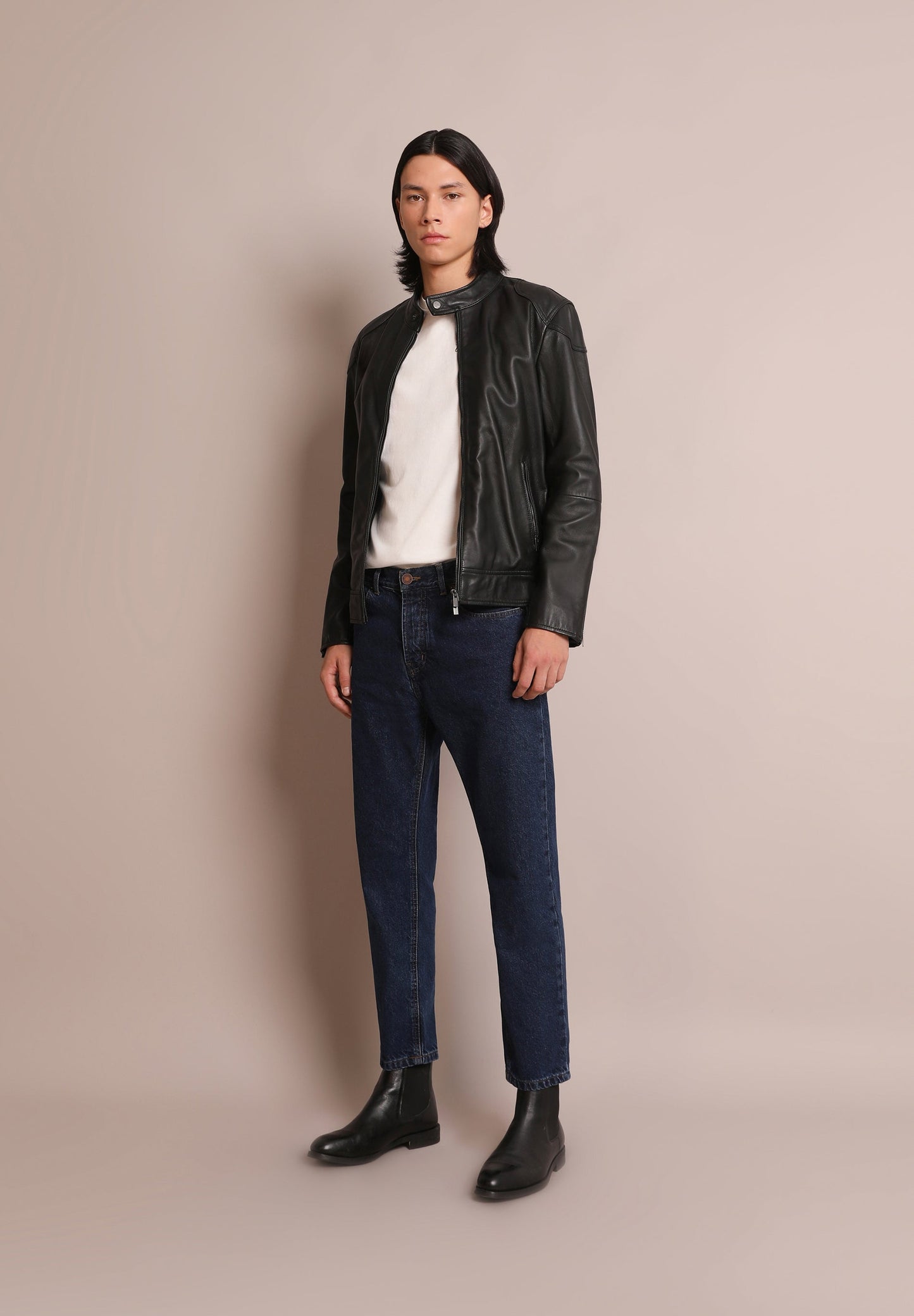 CHAQUETA BIKER PIEL