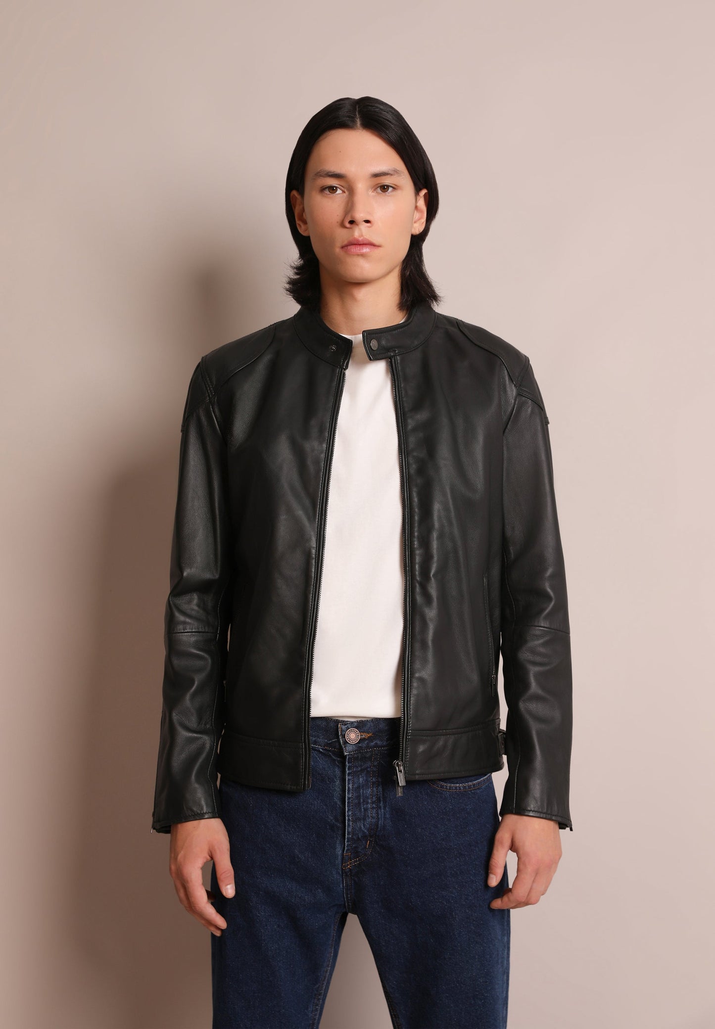 CHAQUETA BIKER PIEL