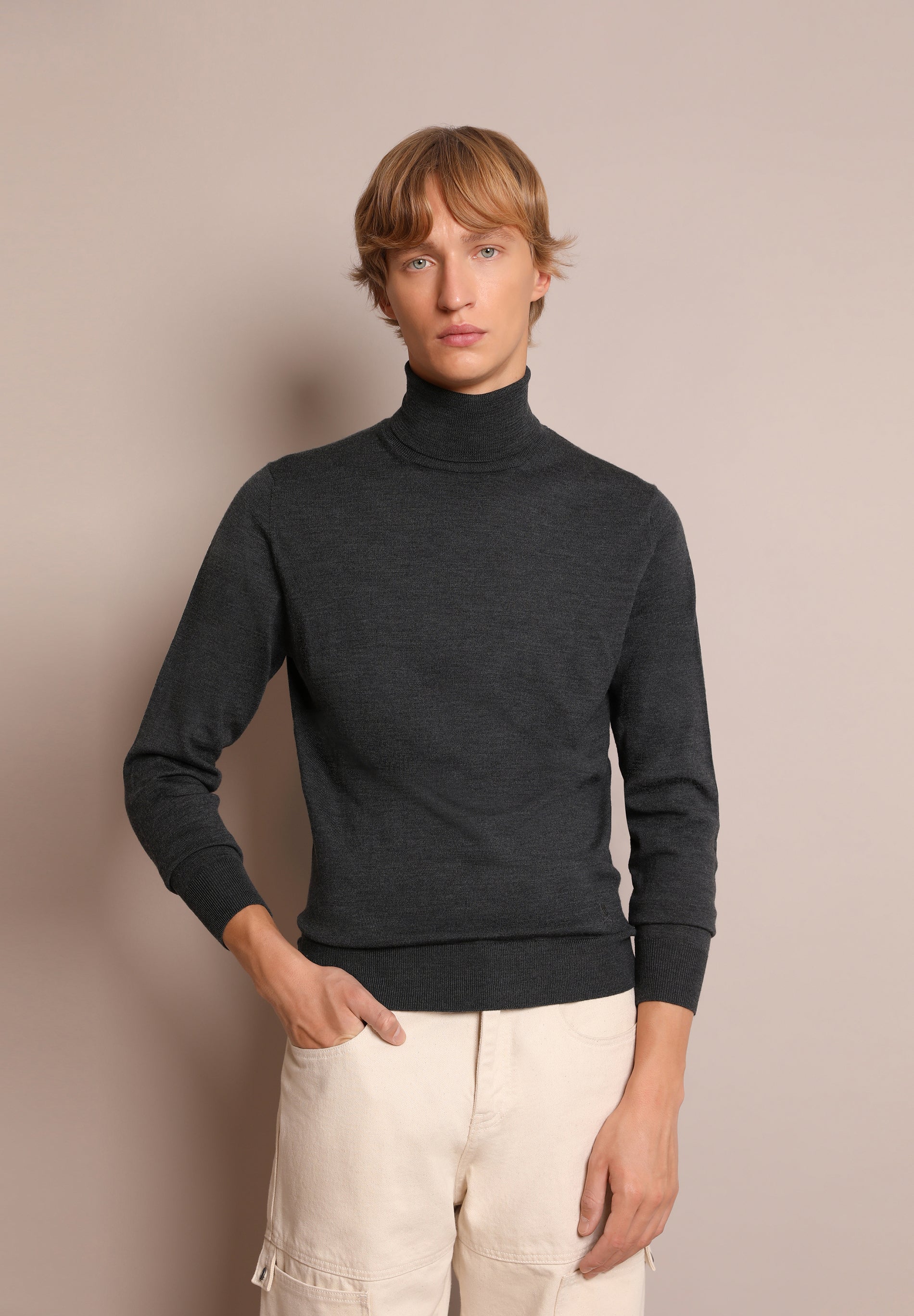 SACO CUELLO VUELTO CALAVERA LANA