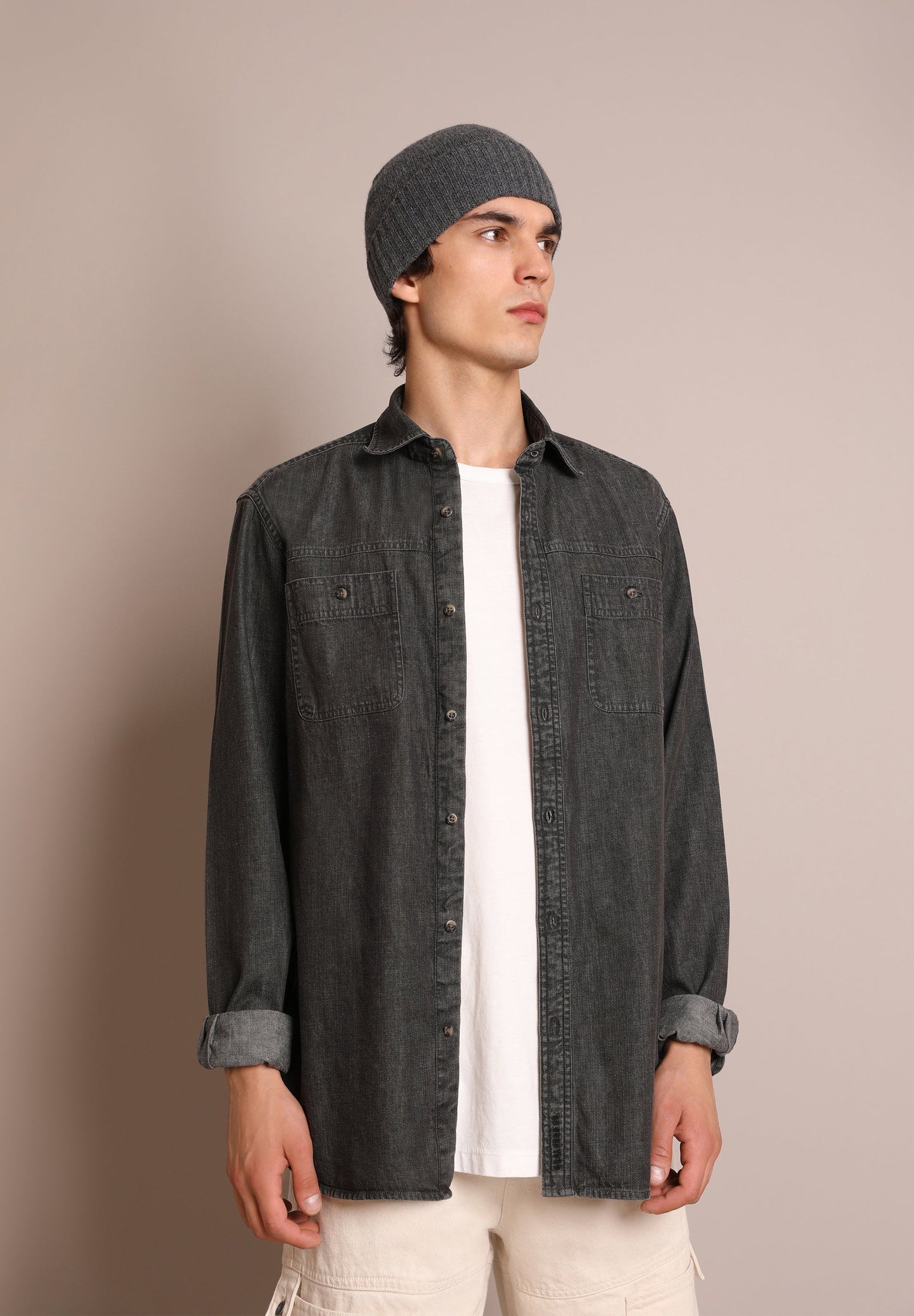 CAMISA JEAN BOLSILLOS CON BOTÓN