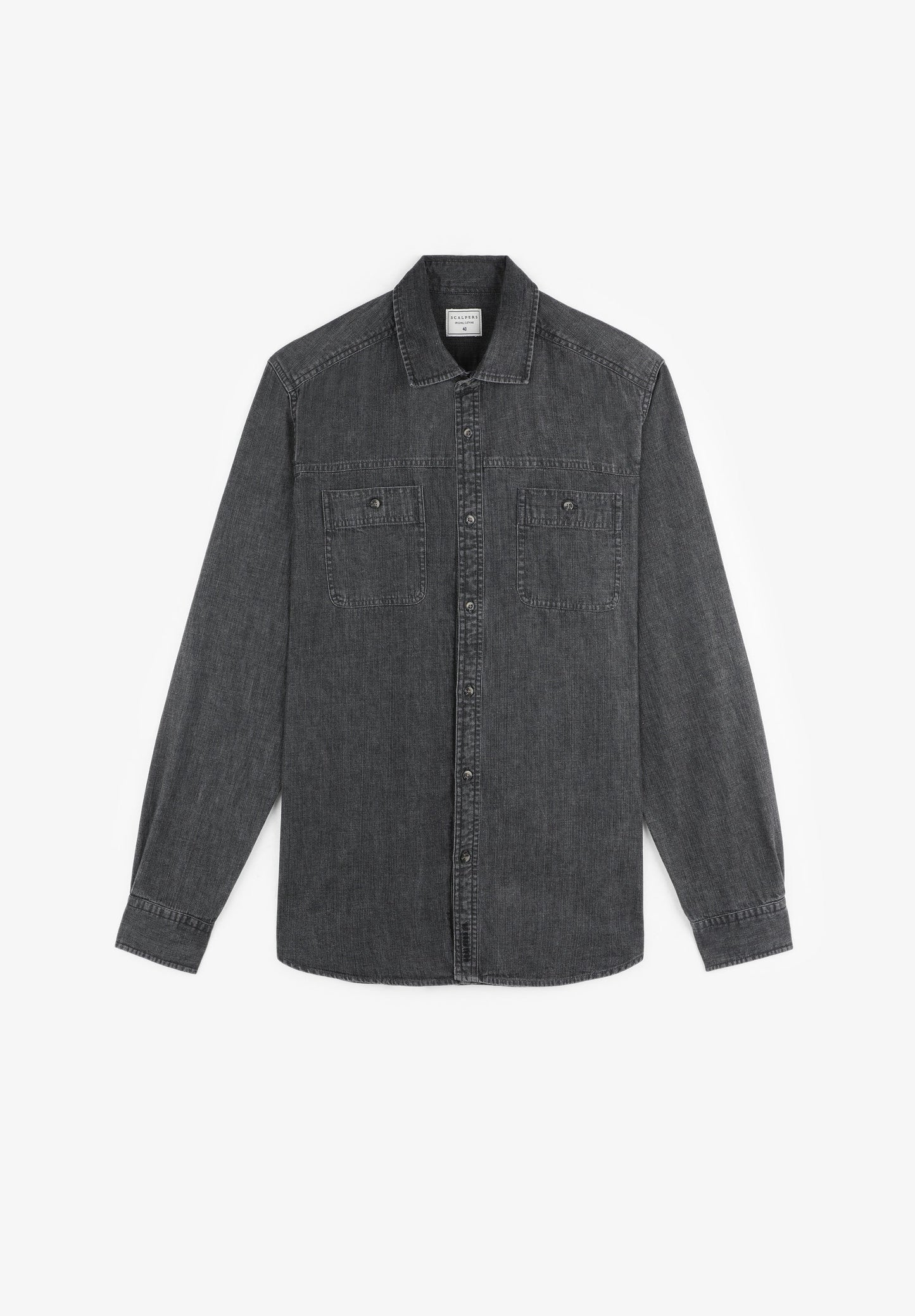 CAMISA JEAN BOLSILLOS CON BOTÓN