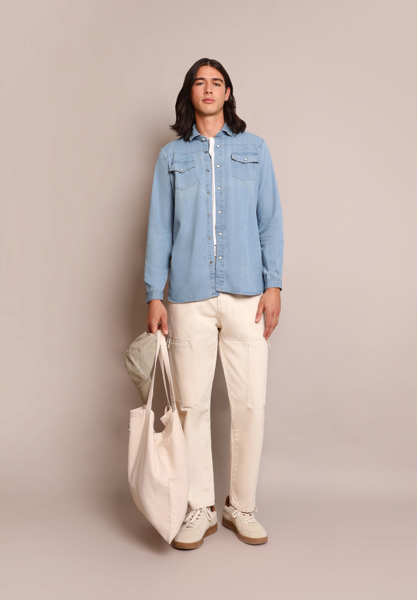 CAMISA JEAN BOLSILLOS