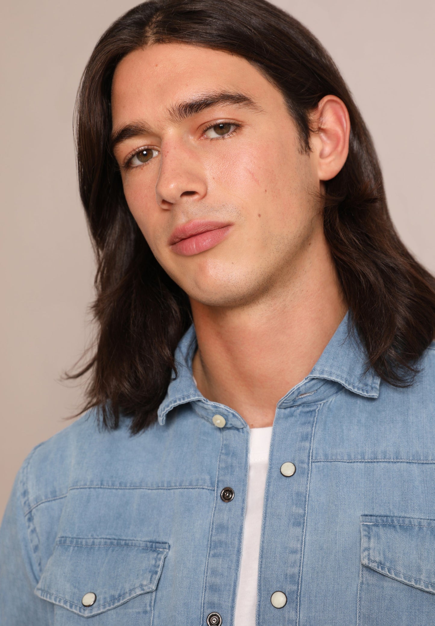 CAMISA JEAN BOLSILLOS