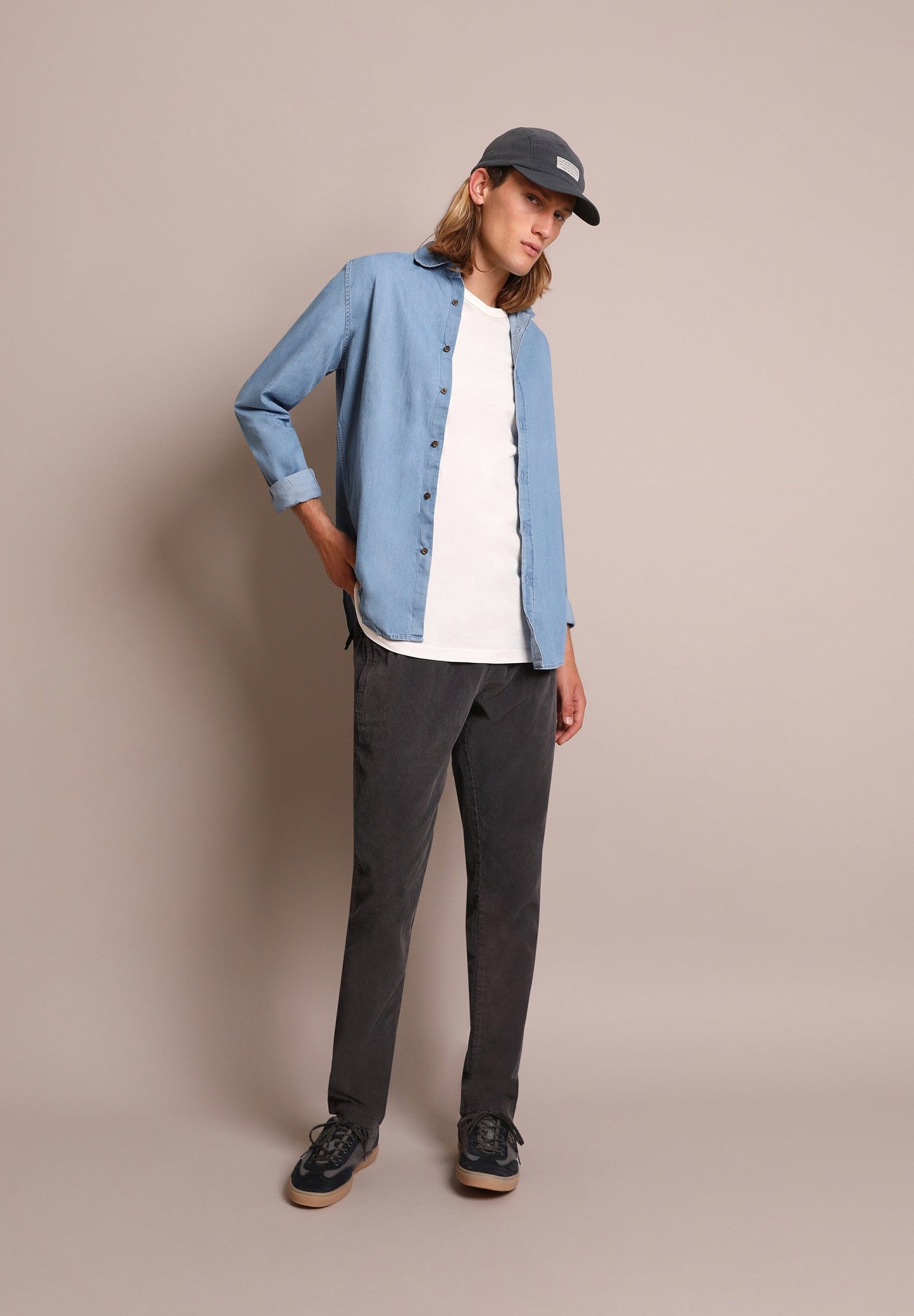 CAMISA JEAN BOTONES CONTRASTE