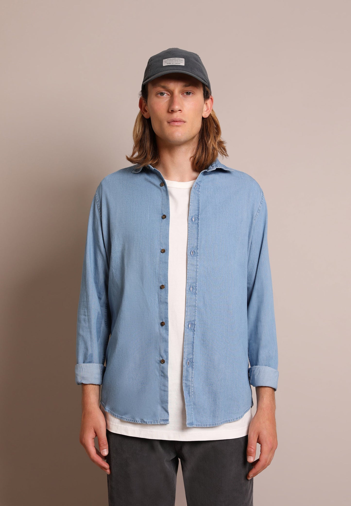 CAMISA JEAN BOTONES CONTRASTE