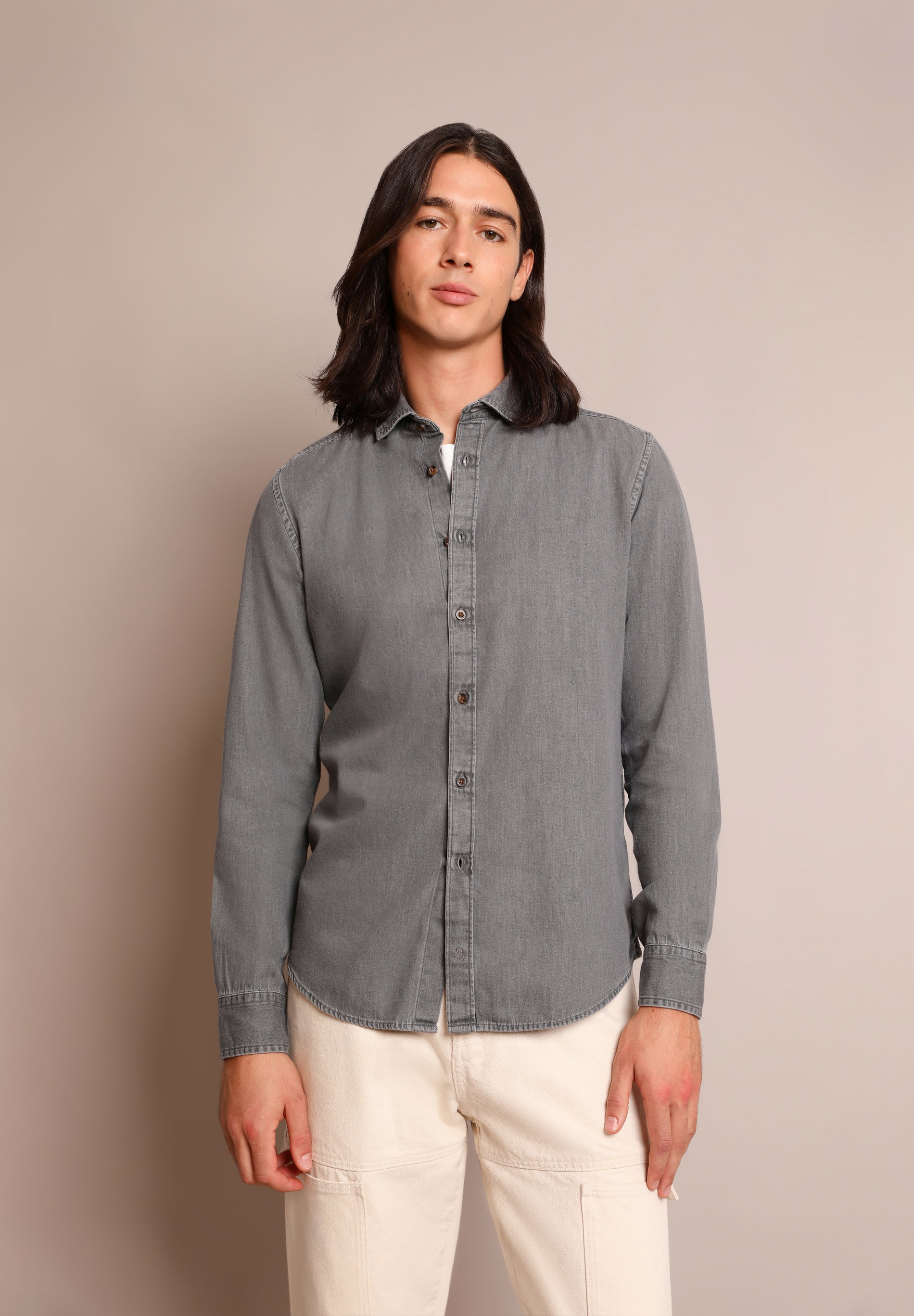 CAMISA JEAN LAVADA