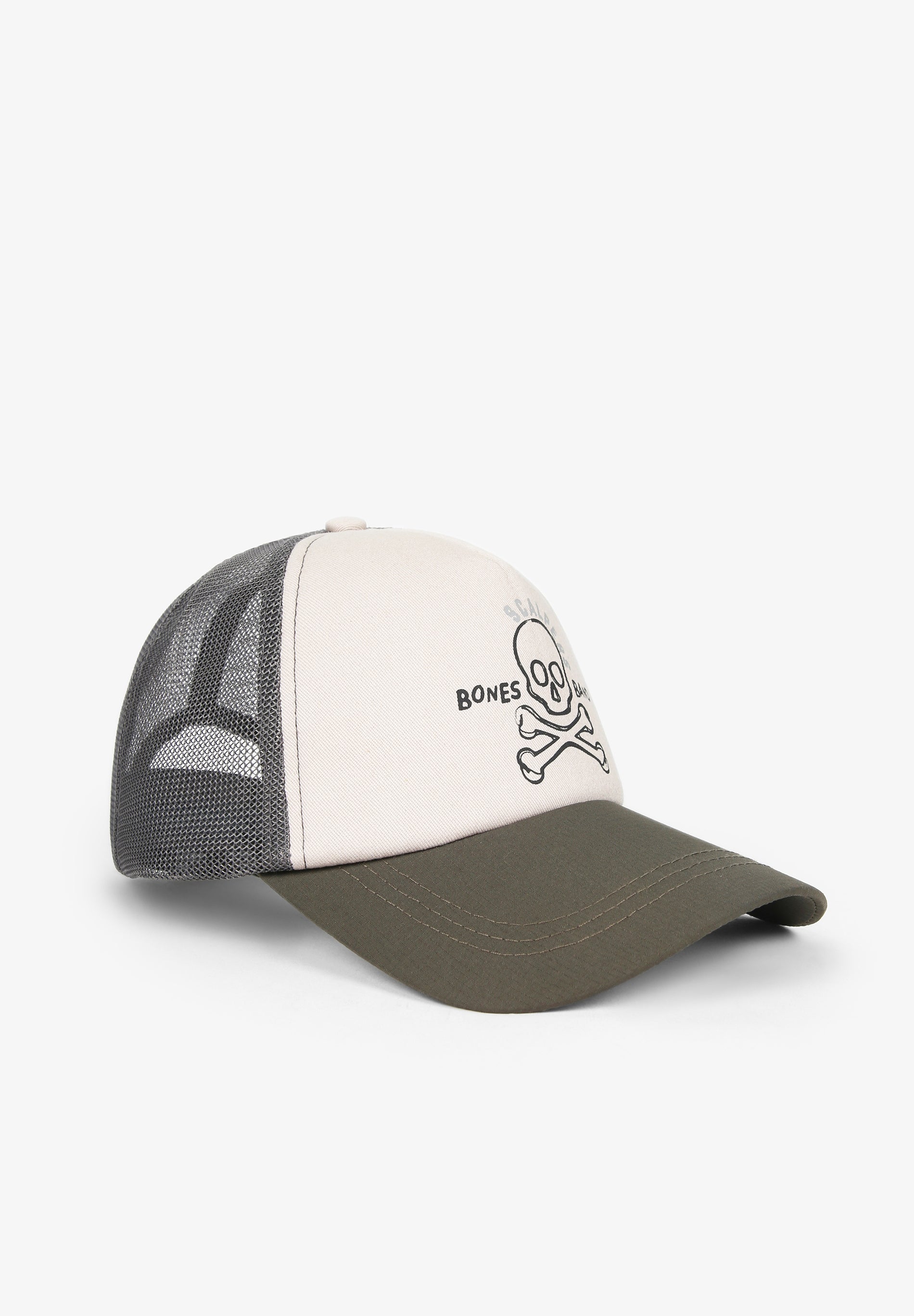 GORRA TRUCKER CALAVERA FRONTAL