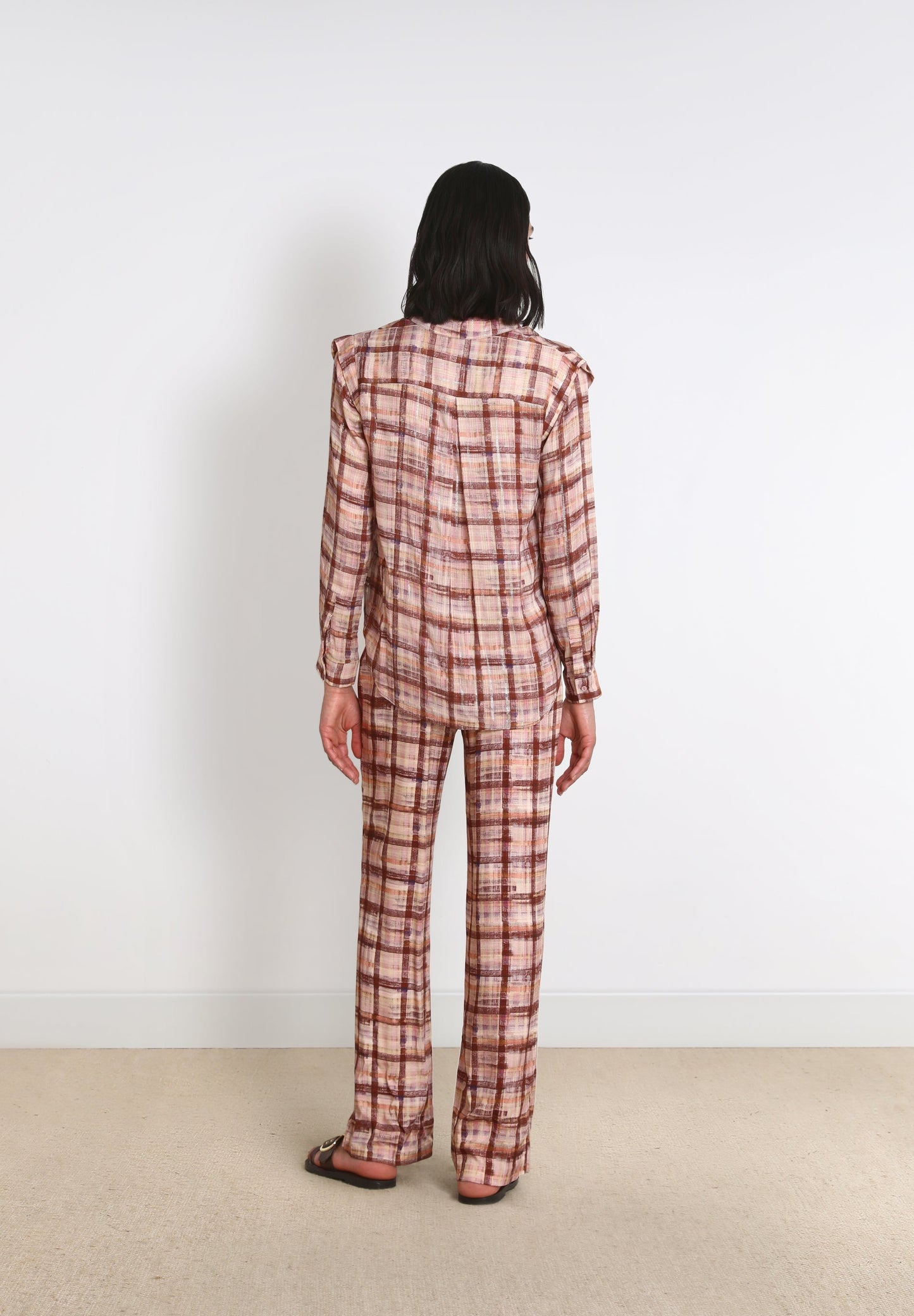 PANTALÓN FLARE CUADROS