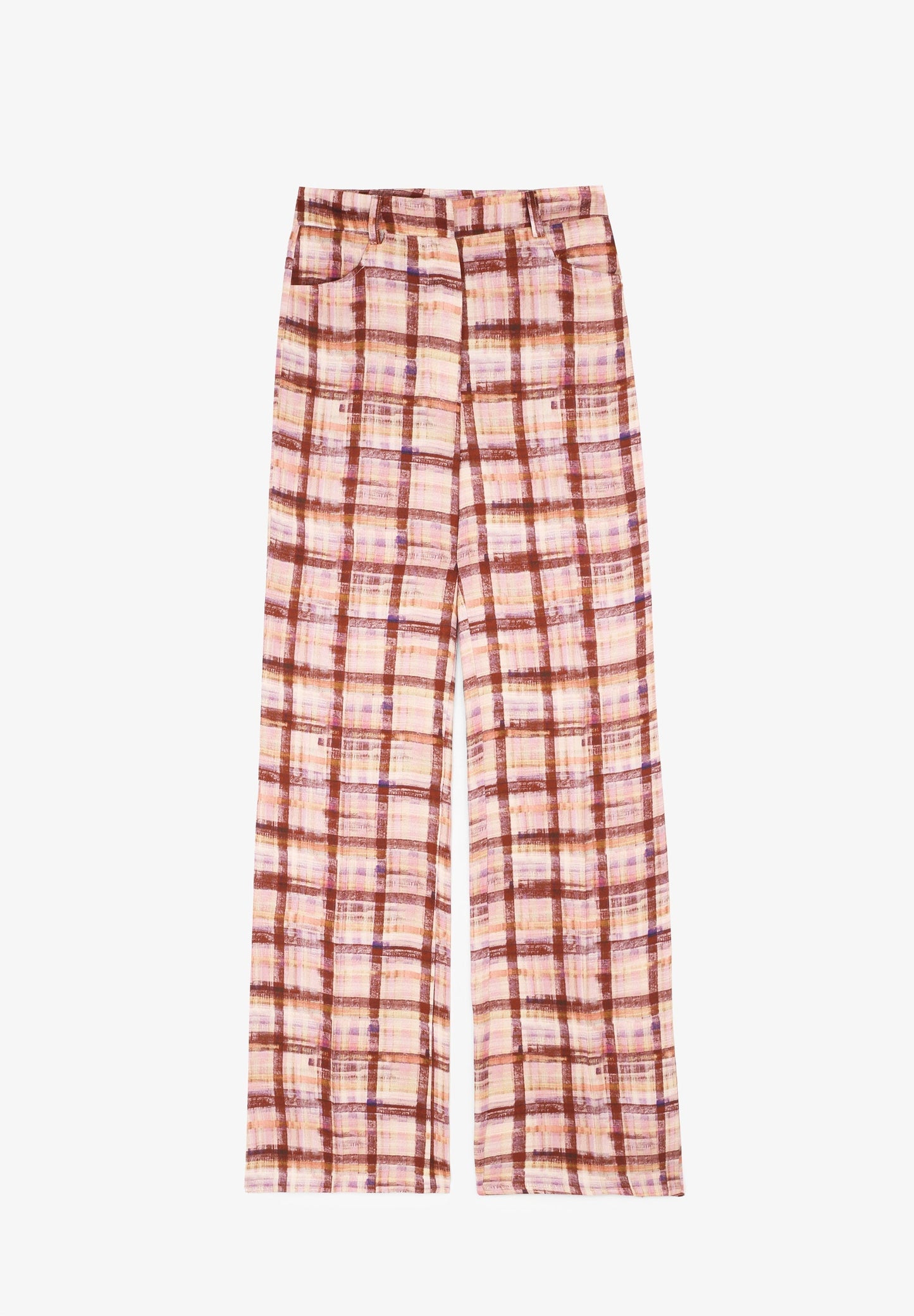 PANTALÓN FLARE CUADROS