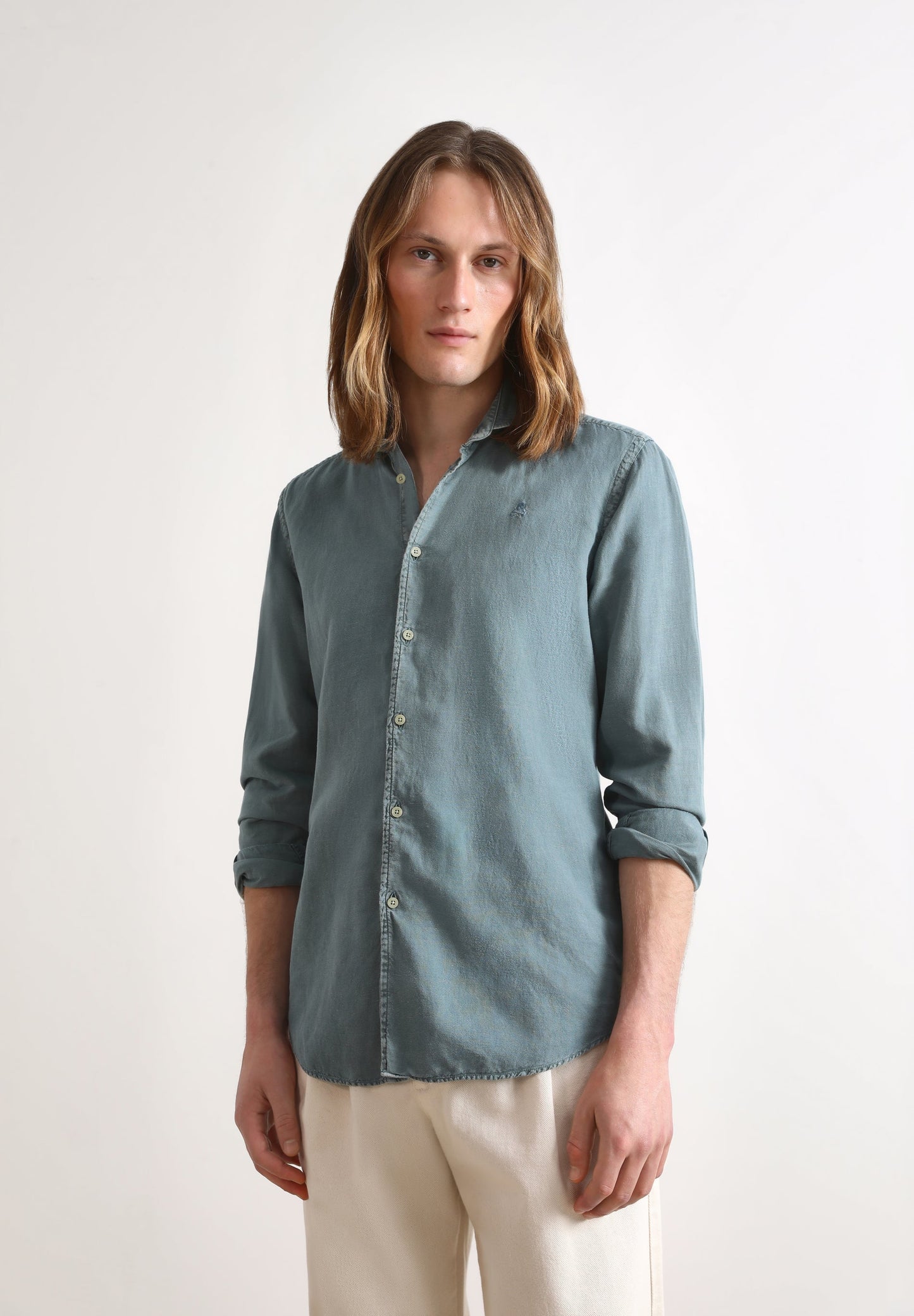 CAMISA LINO CALAVERA